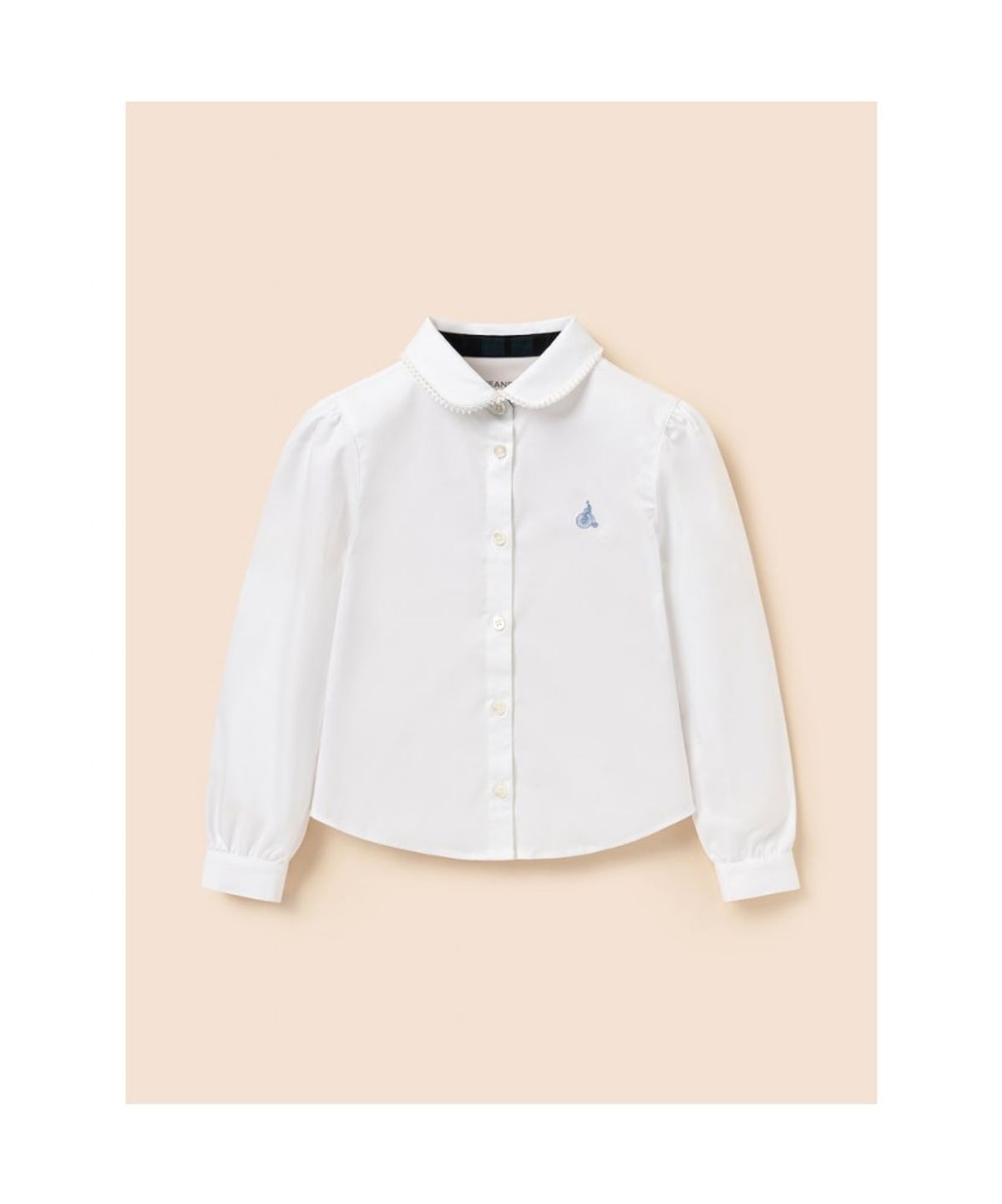 빈폴 키즈(BEANPOLE KIDS) [Essential] 여아 옥스포드 셔츠 & 리본타이 세트  화이트 (BI6164GE11) (BI6164GE11)
