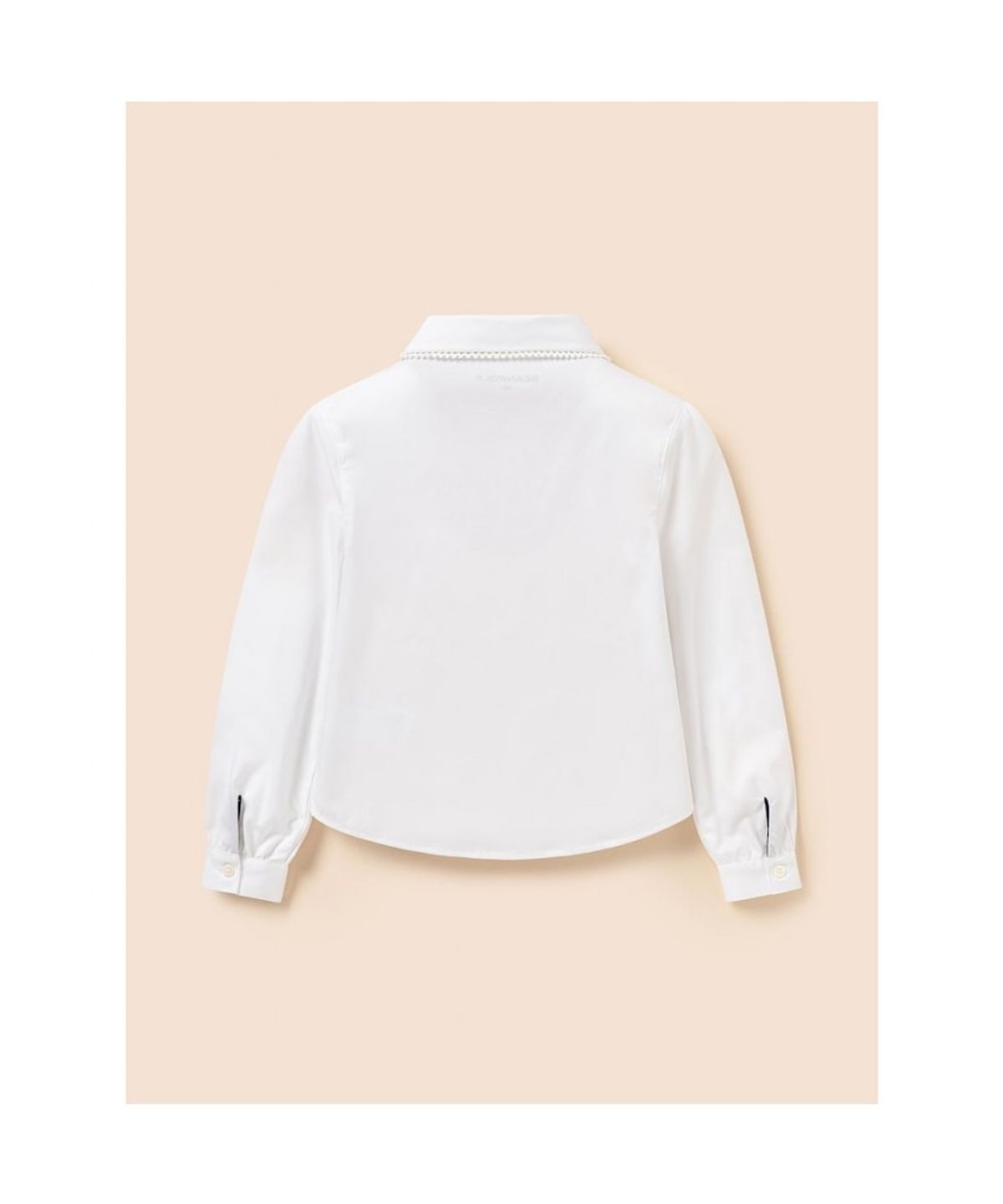 빈폴 키즈(BEANPOLE KIDS) [Essential] 여아 옥스포드 셔츠 & 리본타이 세트  화이트 (BI6164GE11) (BI6164GE11)