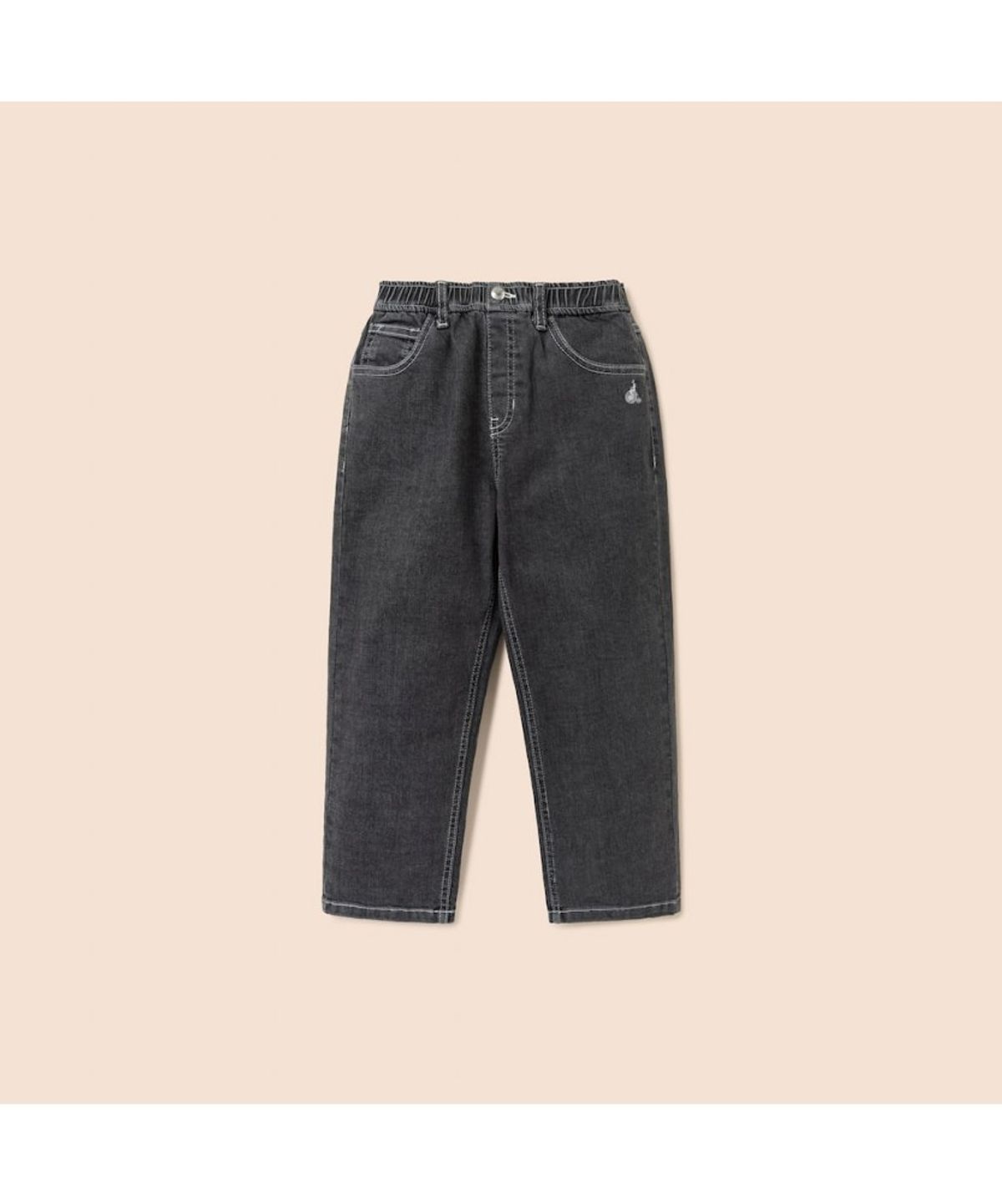 빈폴 키즈(BEANPOLE KIDS) 블랙 스트레이트 데님팬츠  애쉬 (BI6121UE24) (BI6121UE24)