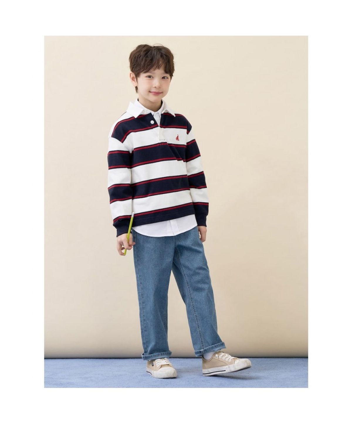 빈폴 키즈(BEANPOLE KIDS) [Essential] 스트레이트 데님팬츠  블루 (BI6121UE2P)