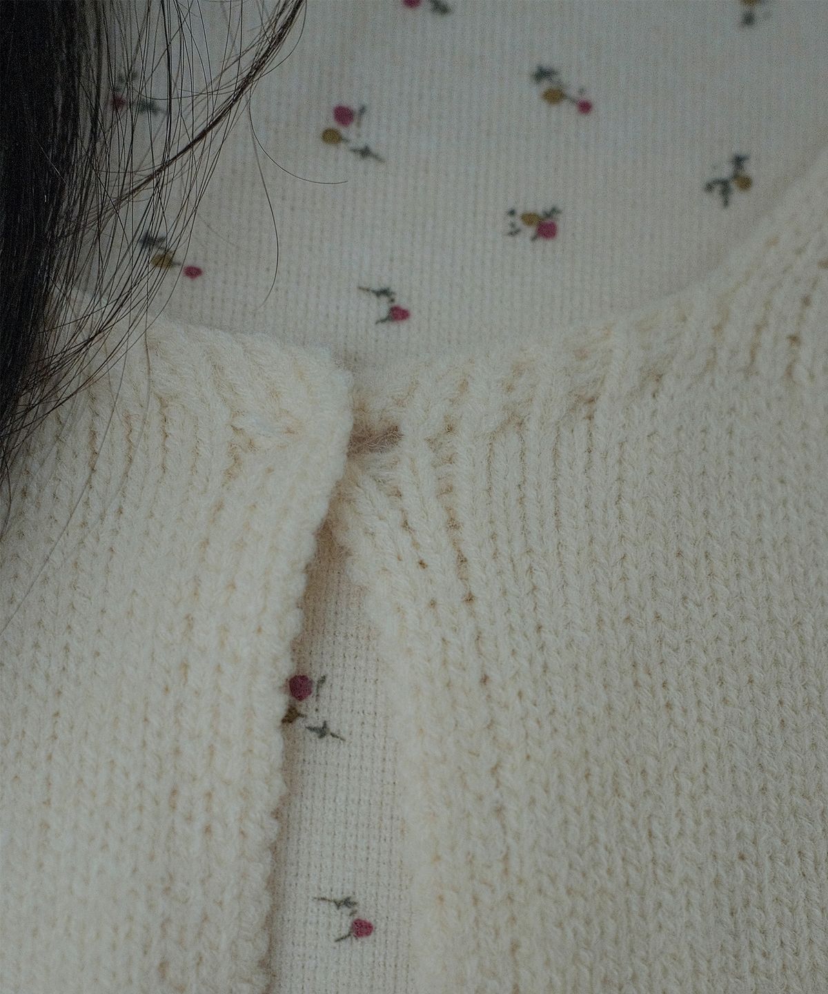 쿨키튼(KOOLKITTEN) Romantic Layered Flower Knit Set 2colors