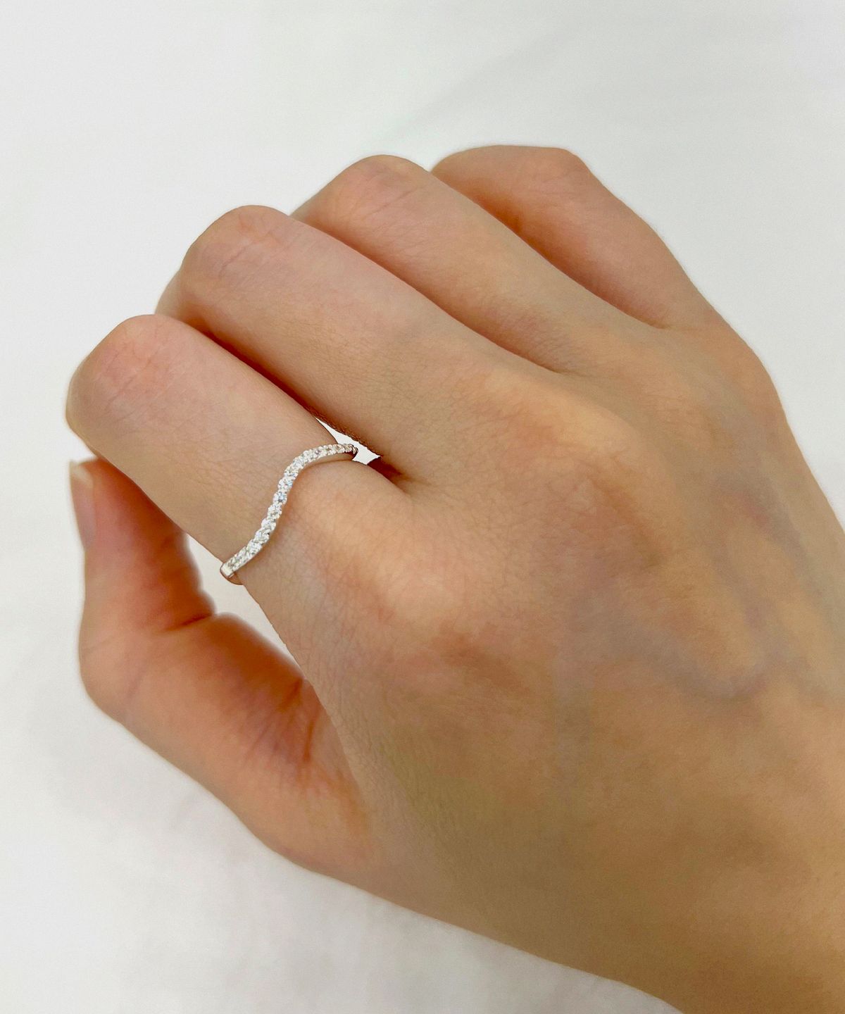 엘렌쥬얼리(HELENE JEWELRY) 925실버 그레이스 웨이브 큐빅 링 반지