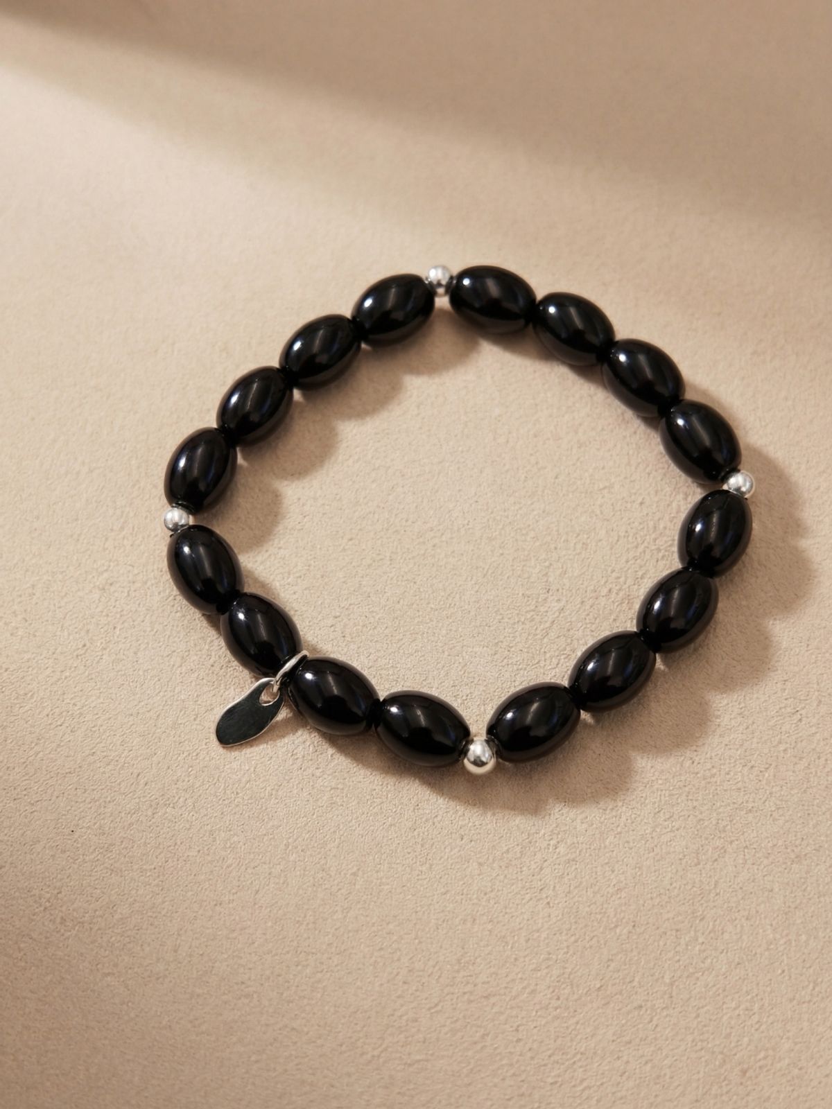 리엔느와르(leeENoir) Black Onyx Ball Bracelet