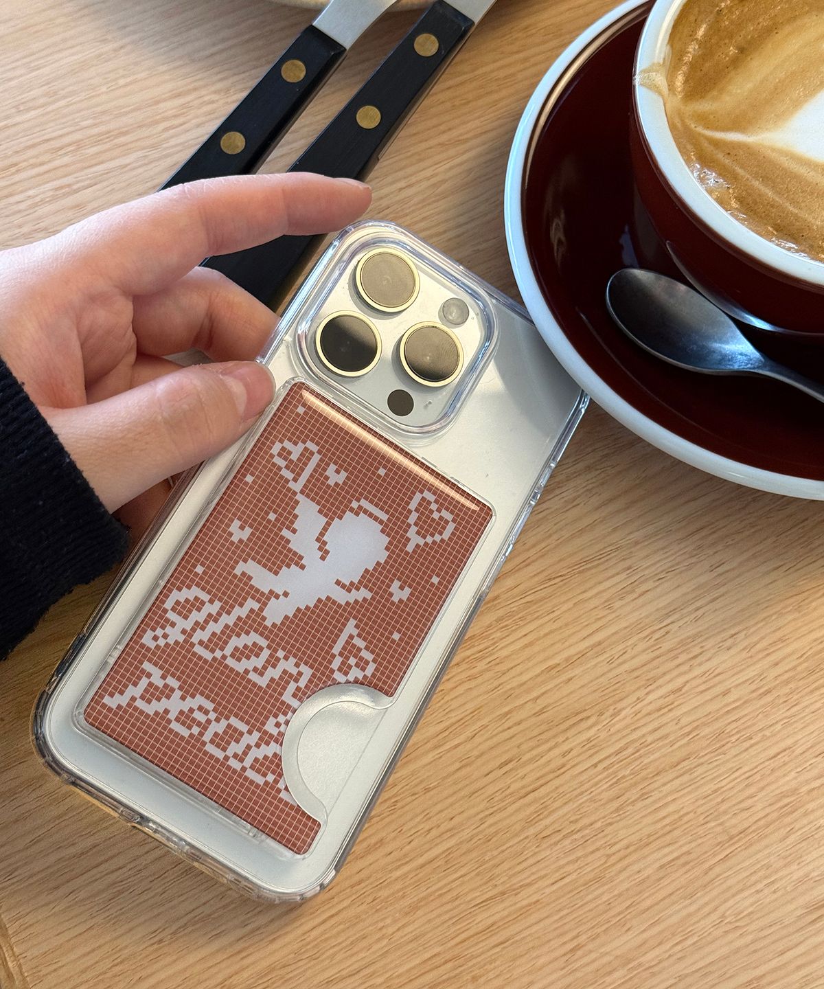 꼴라주바캉스(COLLAGEVACANCE) Knitting Pattern Epoxy MagSafe Card Wallet (맥세이프카드지갑) - 4type