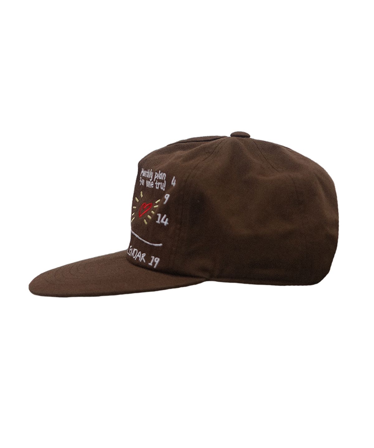 카렌다(KALENDAR) Monthly Plan 5pannel Cap - Brown