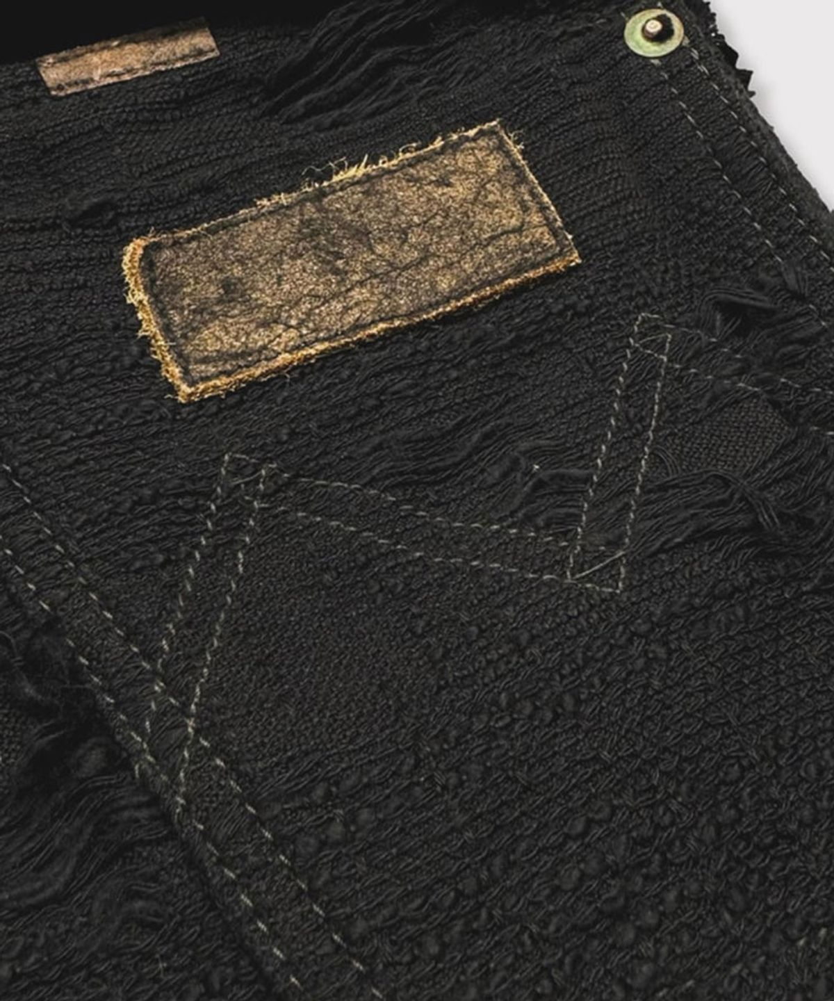 마이너스(MINUS) Twist Seam Lot.20746 BORO CRUST With Wrapped - BLACK