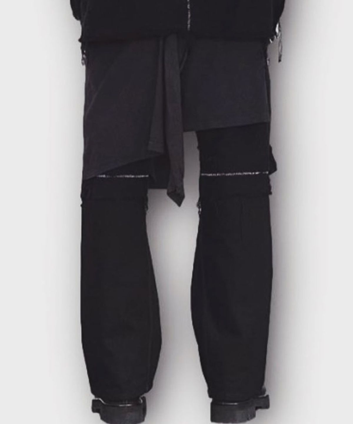 마이너스(MINUS) Twist Seam Lot.20746 BORO CRUST With Wrapped - BLACK