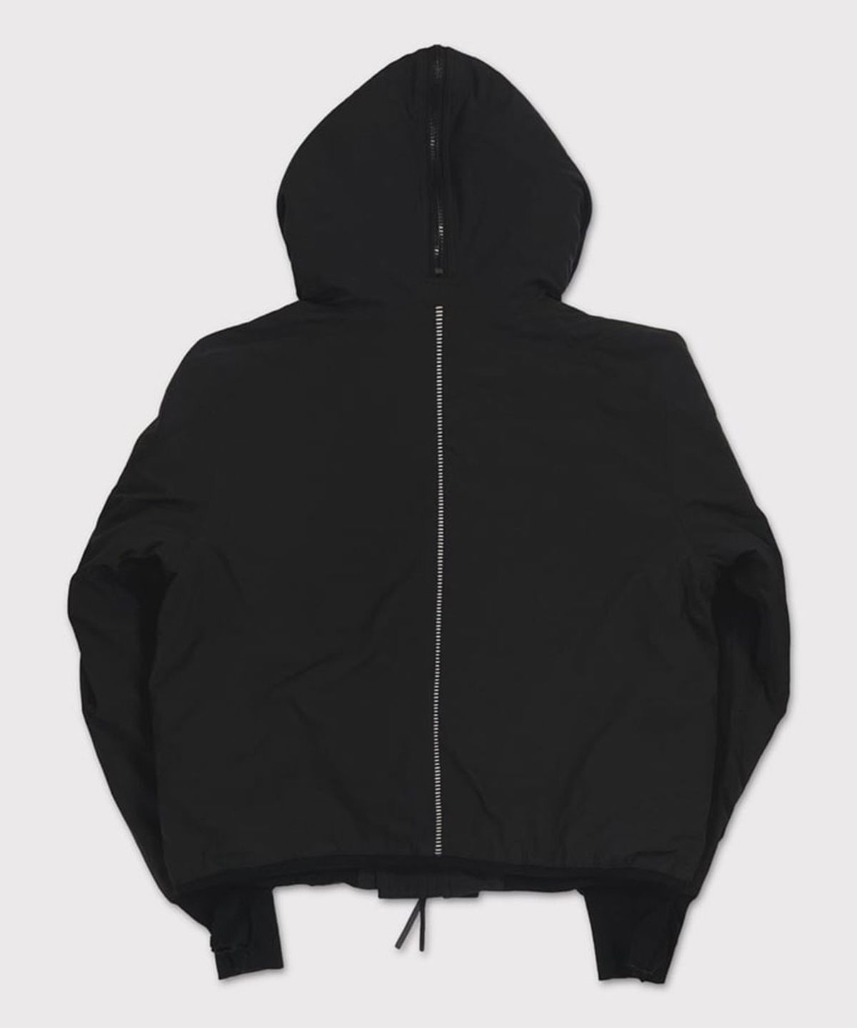 마이너스(MINUS) Flight Bomber With Hook DEADSTOCK(VEGETABLE DYED NYLON) - BLACK