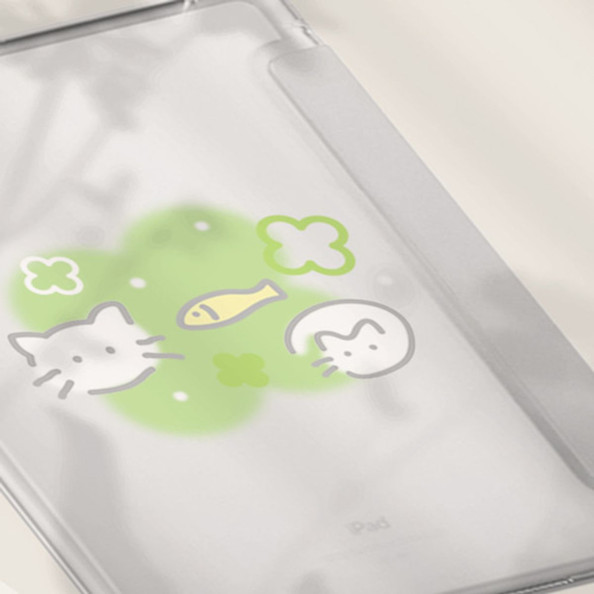 이레케이스앤굿즈(IRECASEGOODS) 럭키캣 갤럭시탭 아이패드 애플펜슬 수납가능 풀커버 케이스