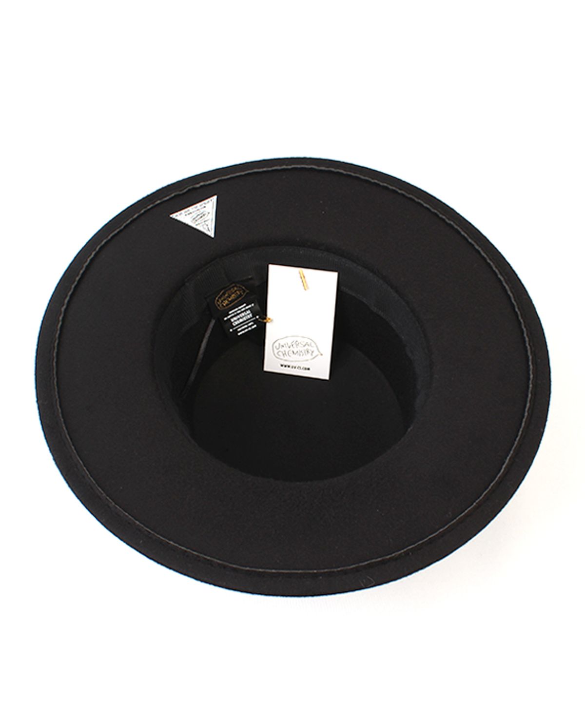유니버셜 케미스트리(UNIVERSAL CHEMISTRY) Poly Black Flat Fedora 페도라