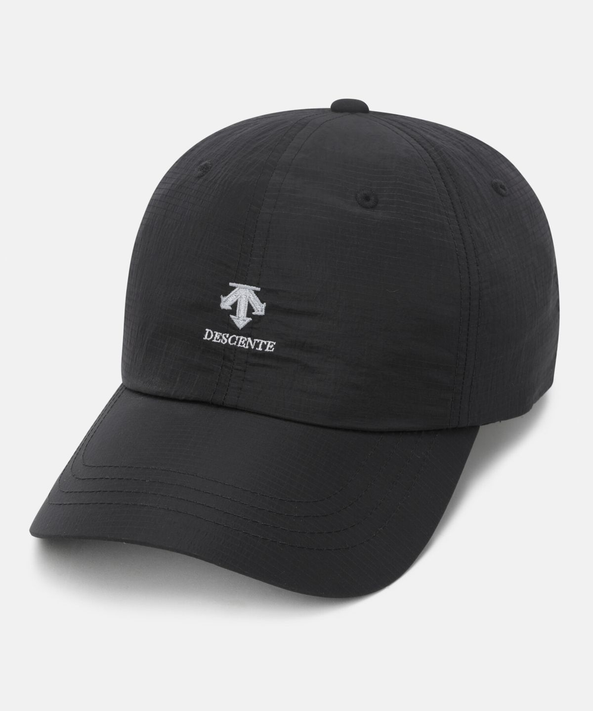 데상트(DESCENTE) 나일론 경량 우븐 볼캡 블랙 SR123UCP1A