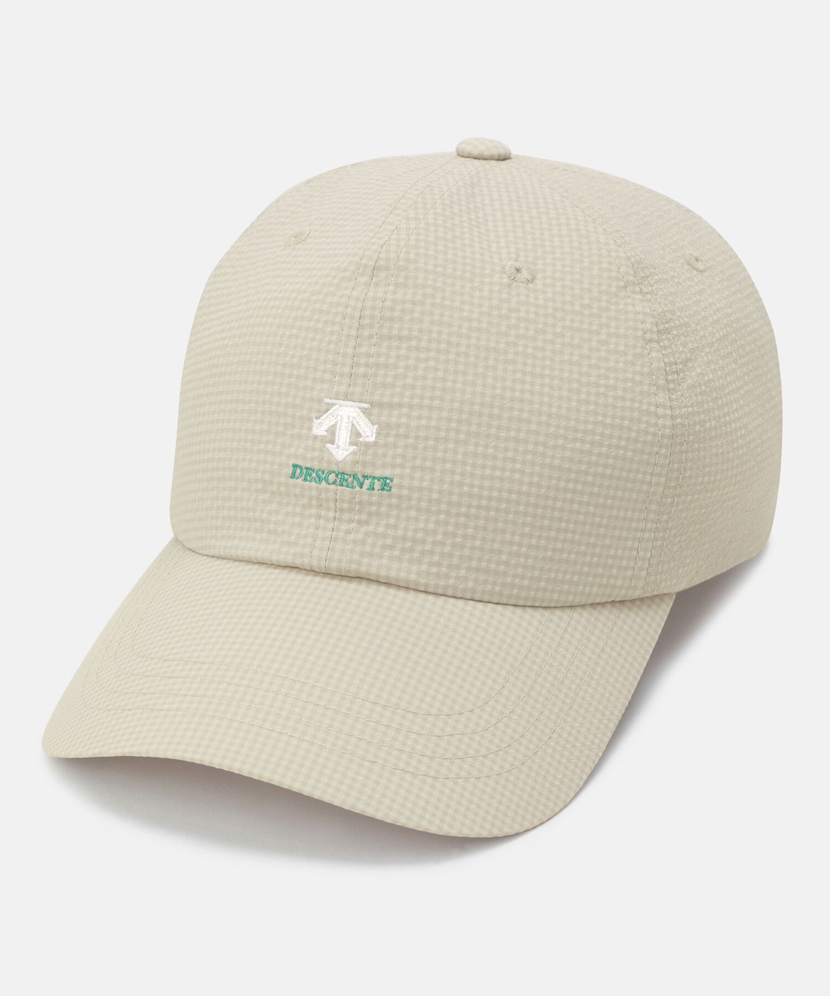 데상트(DESCENTE) 나일론 경량 우븐 볼캡 베이지 SR123UCP1A