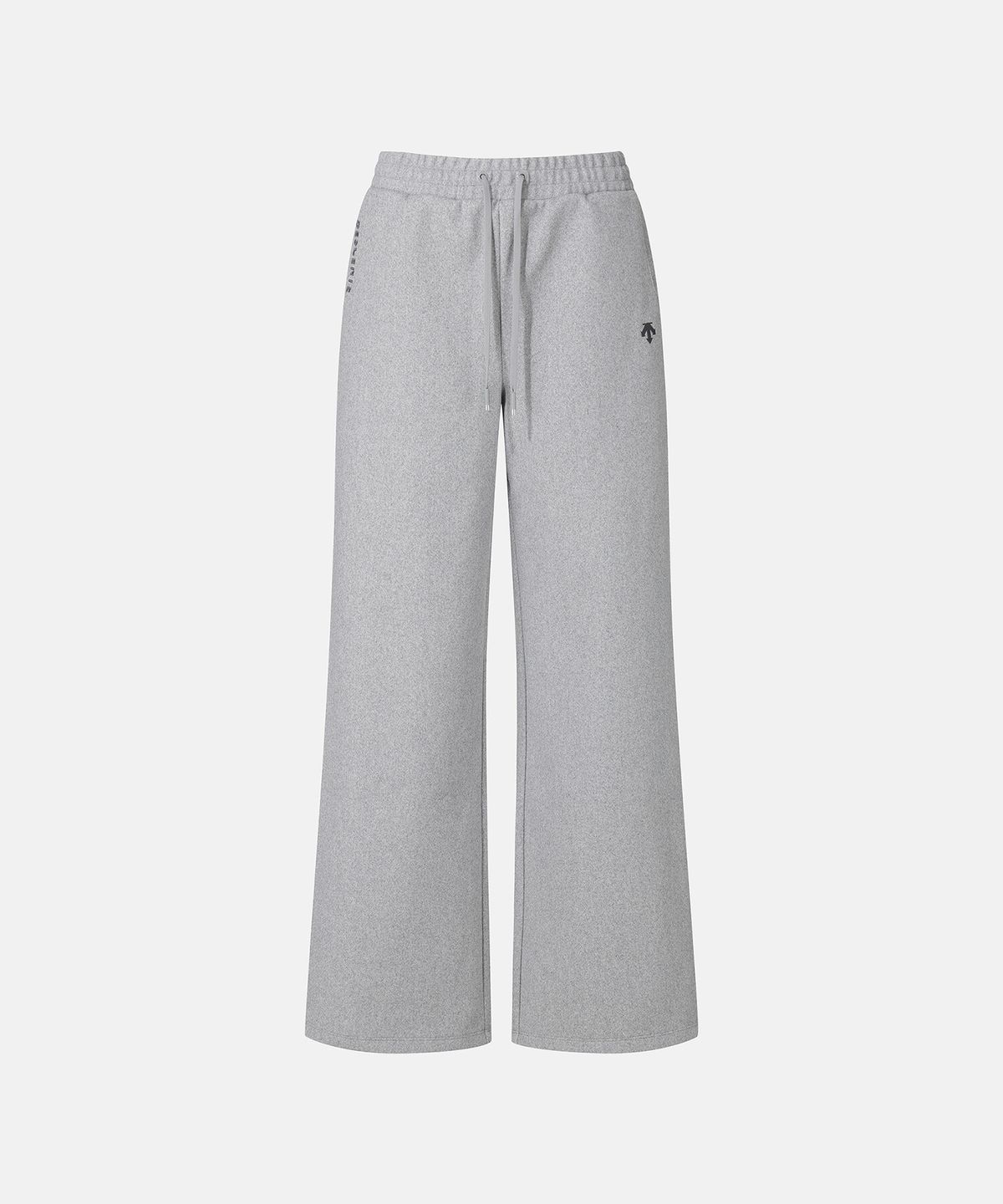 데상트(DESCENTE) 우먼스 트레이닝 와이드핏 울라이크 팬츠 멜란지 그레이 SR122PFP11