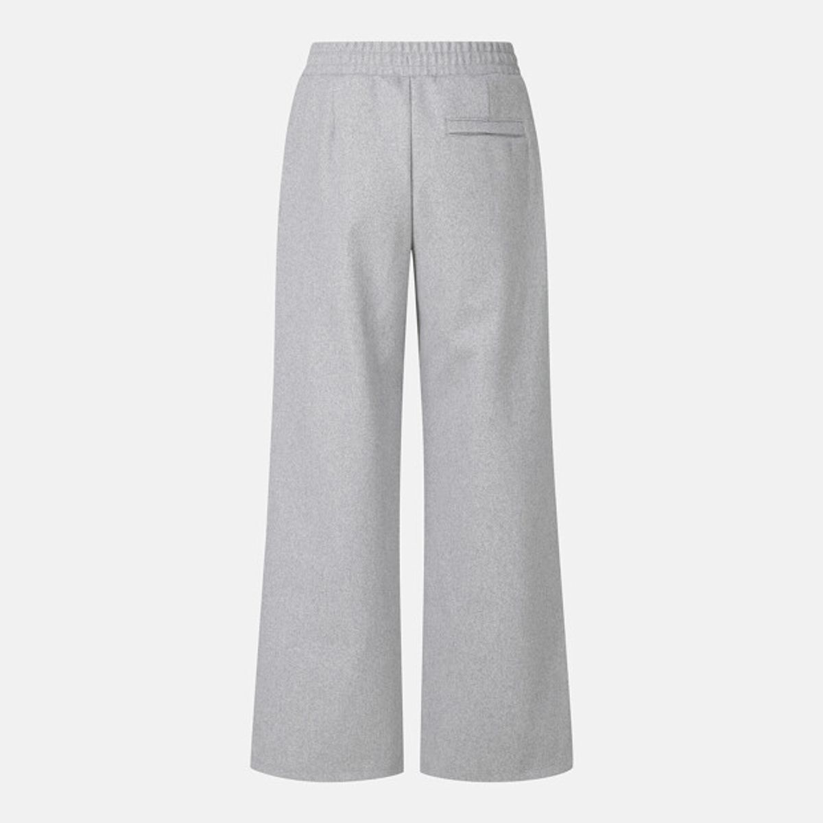 데상트(DESCENTE) 우먼스 트레이닝 와이드핏 울라이크 팬츠 멜란지 그레이 SR122PFP11