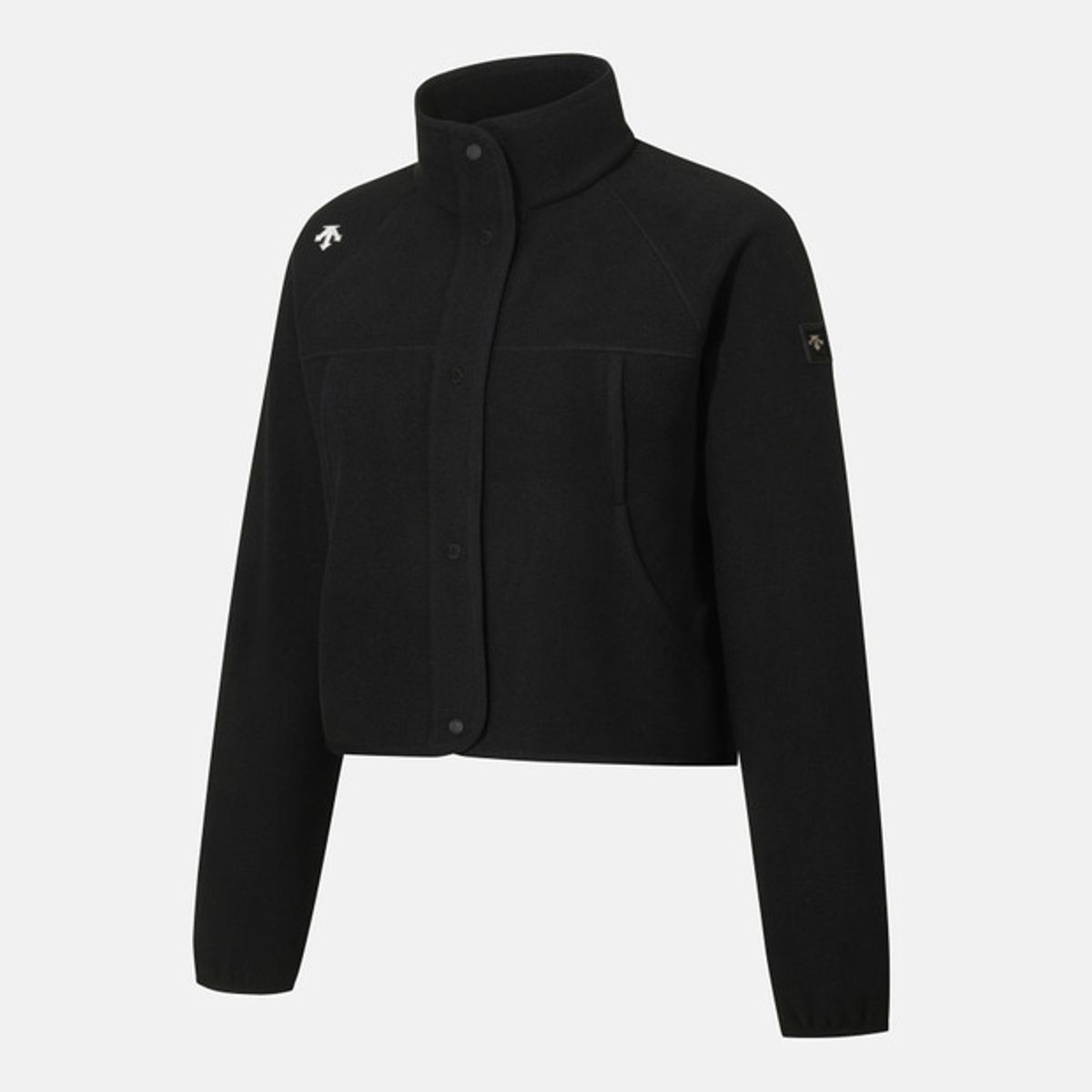 데상트(DESCENTE) 우먼스 마이크로 플리스 자켓 블랙 SR122PKT11