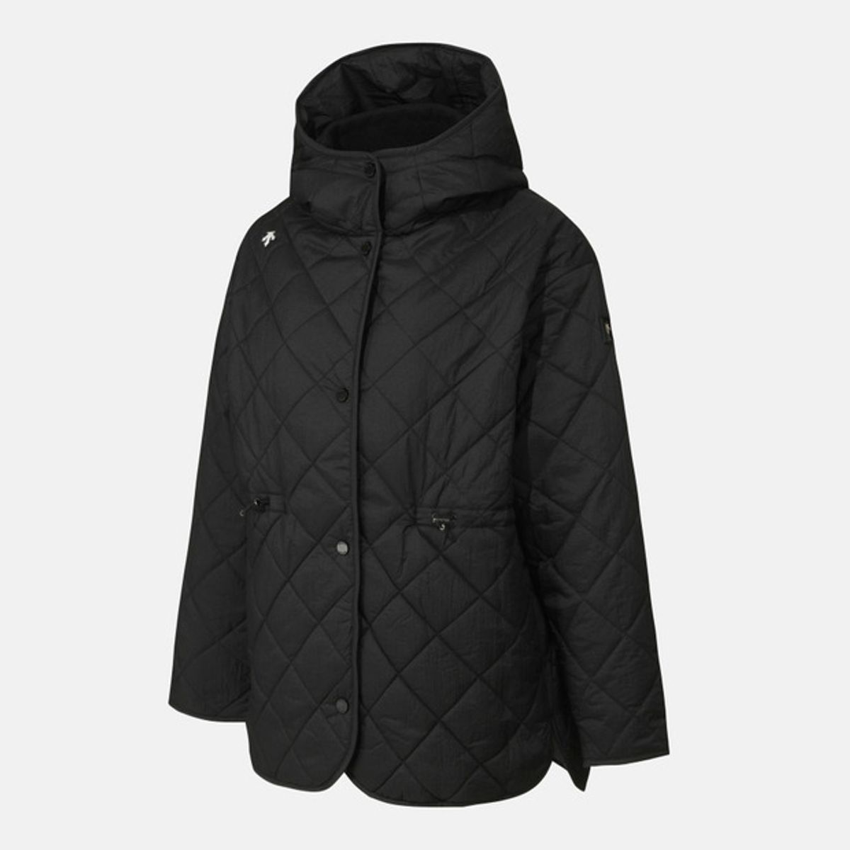 데상트(DESCENTE) 우먼스 퀼팅 롱 패딩 자켓 블랙 SR122PKT12