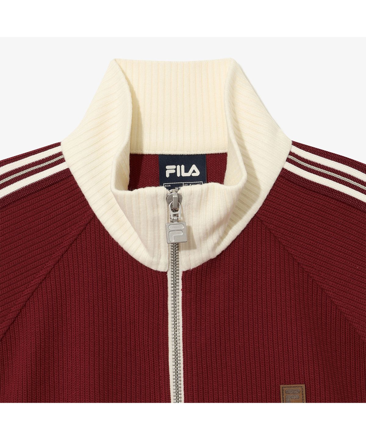 휠라(FILA) 1911 여성 니트트랙 집업 버건디
