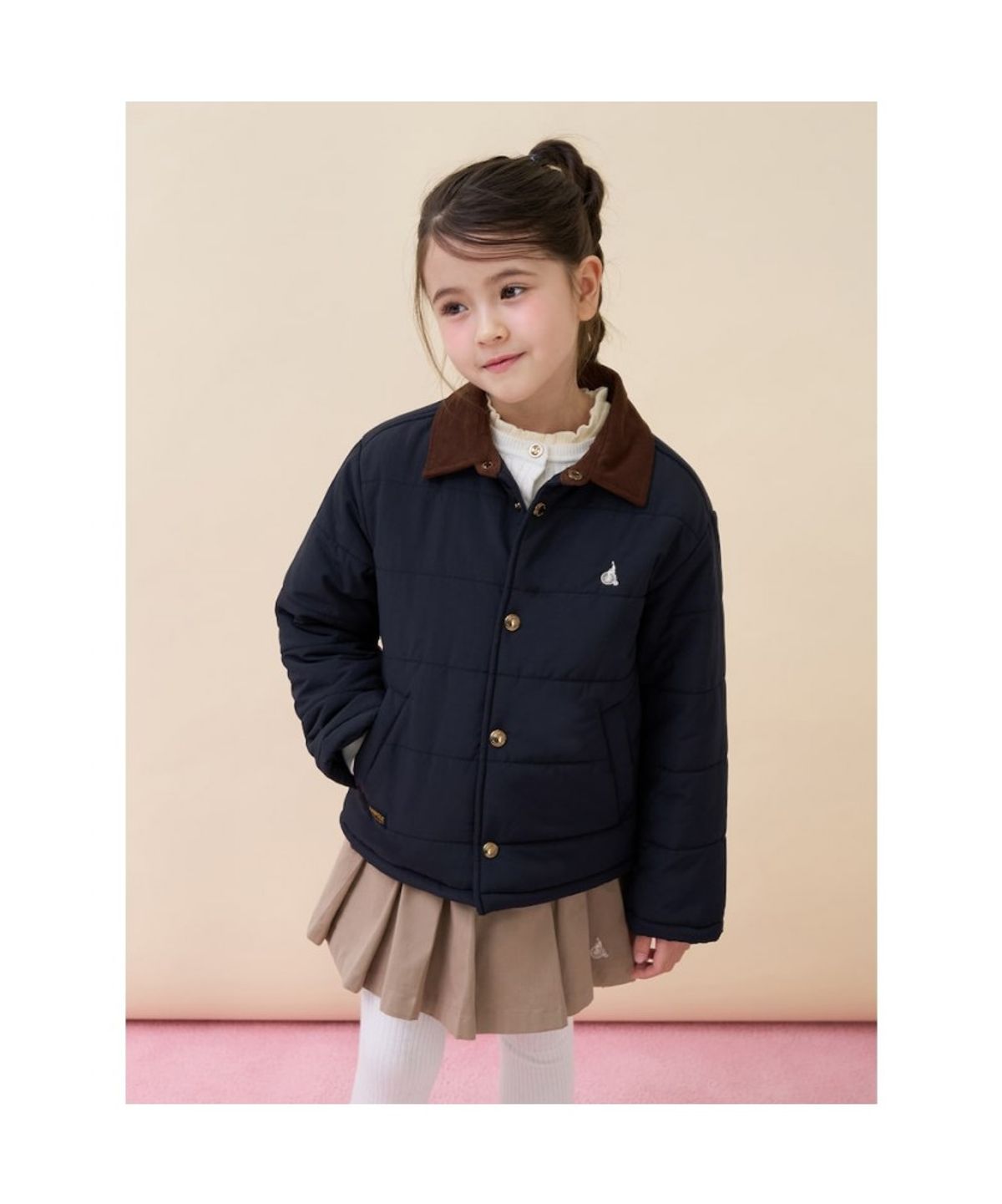빈폴 키즈(BEANPOLE KIDS) 클래식 재킷형 패딩 점퍼  네이비 (BI6138U02R) (BI6138U02R)