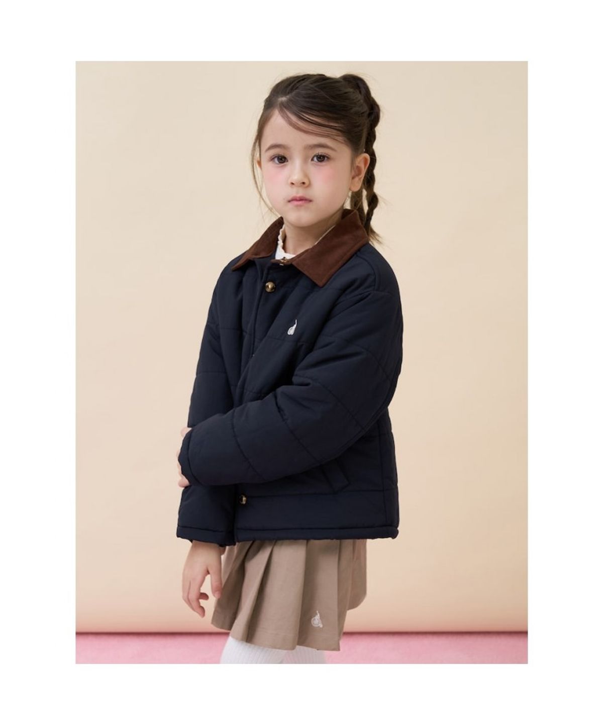 빈폴 키즈(BEANPOLE KIDS) 클래식 재킷형 패딩 점퍼  네이비 (BI6138U02R) (BI6138U02R)