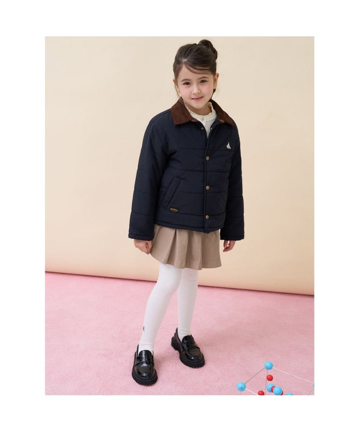 빈폴 키즈(BEANPOLE KIDS) 클래식 재킷형 패딩 점퍼  네이비 (BI6138U02R) (BI6138U02R)