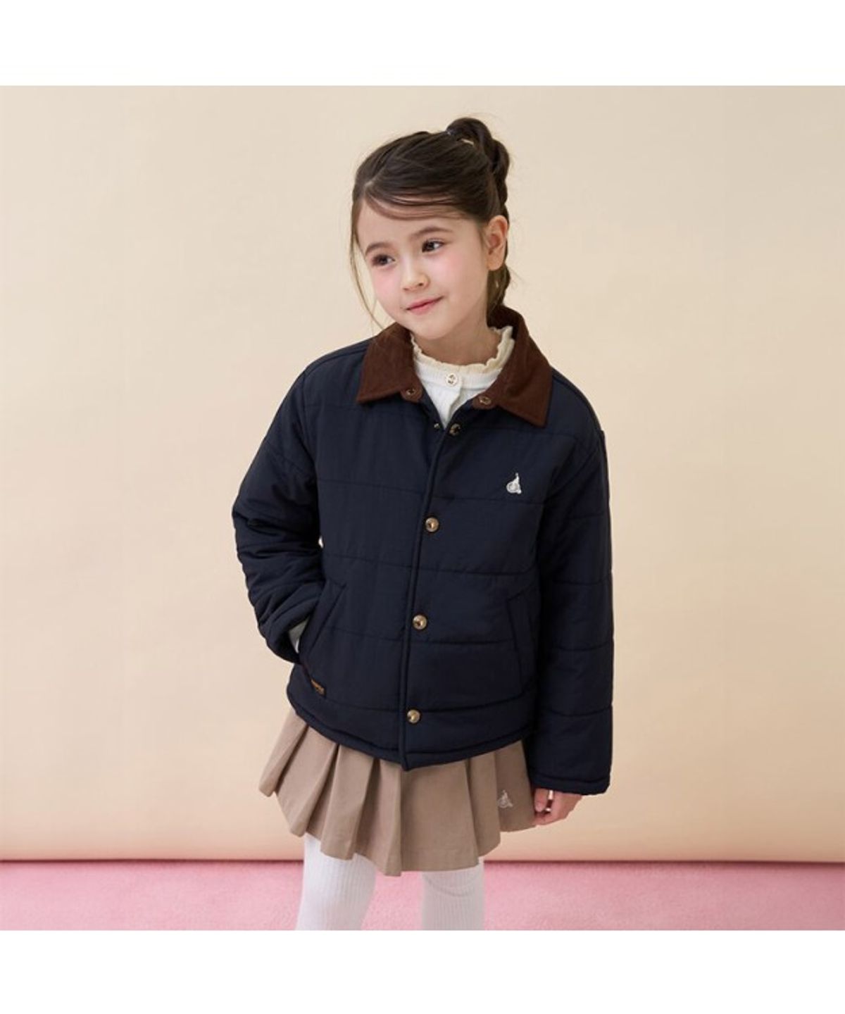 빈폴 키즈(BEANPOLE KIDS) 클래식 재킷형 패딩 점퍼  네이비 (BI6138U02R) (BI6138U02R)