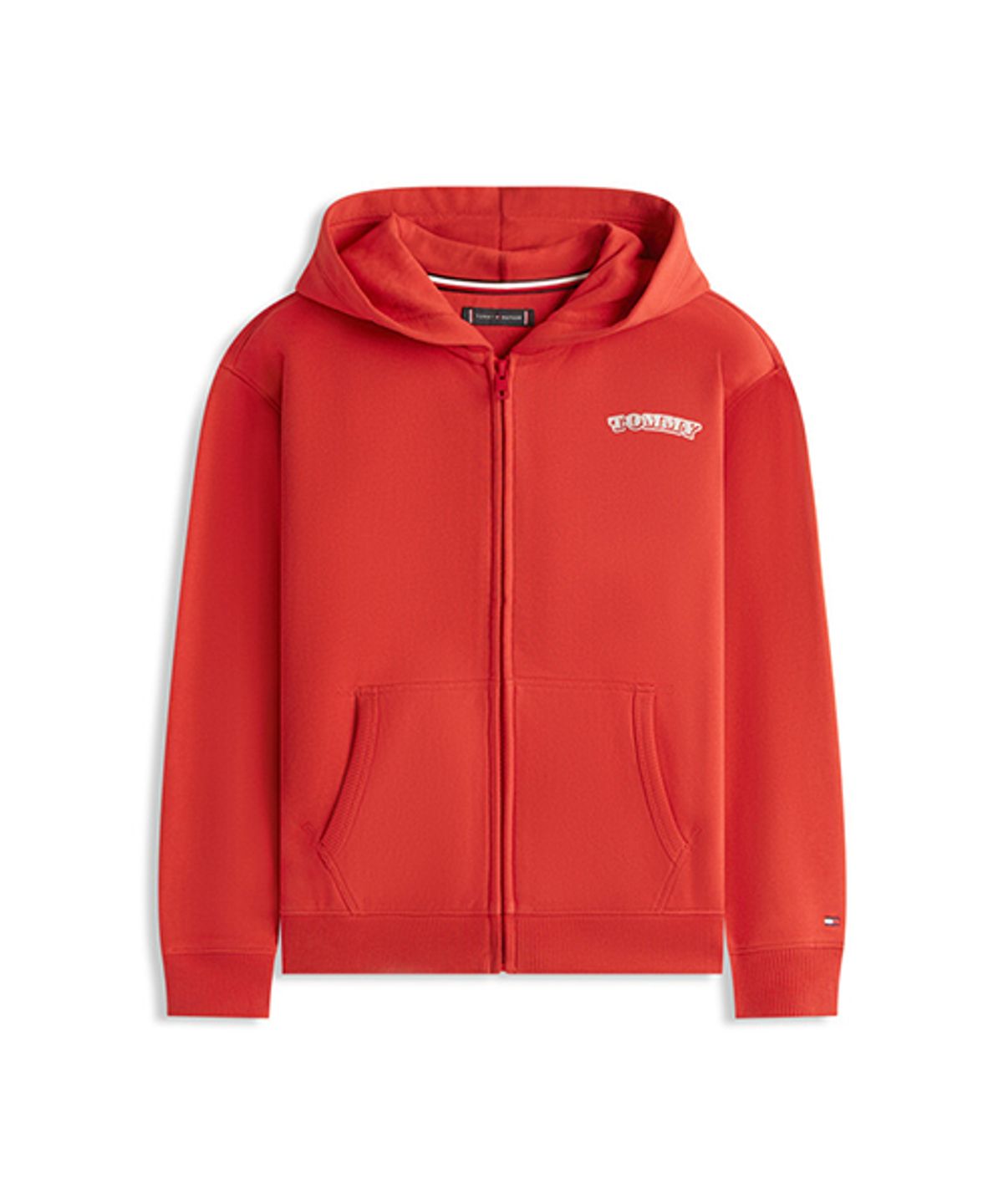 타미힐피거 키즈(TOMMY HILFIGER KIDS) 퍼프 프린트 지퍼 후디