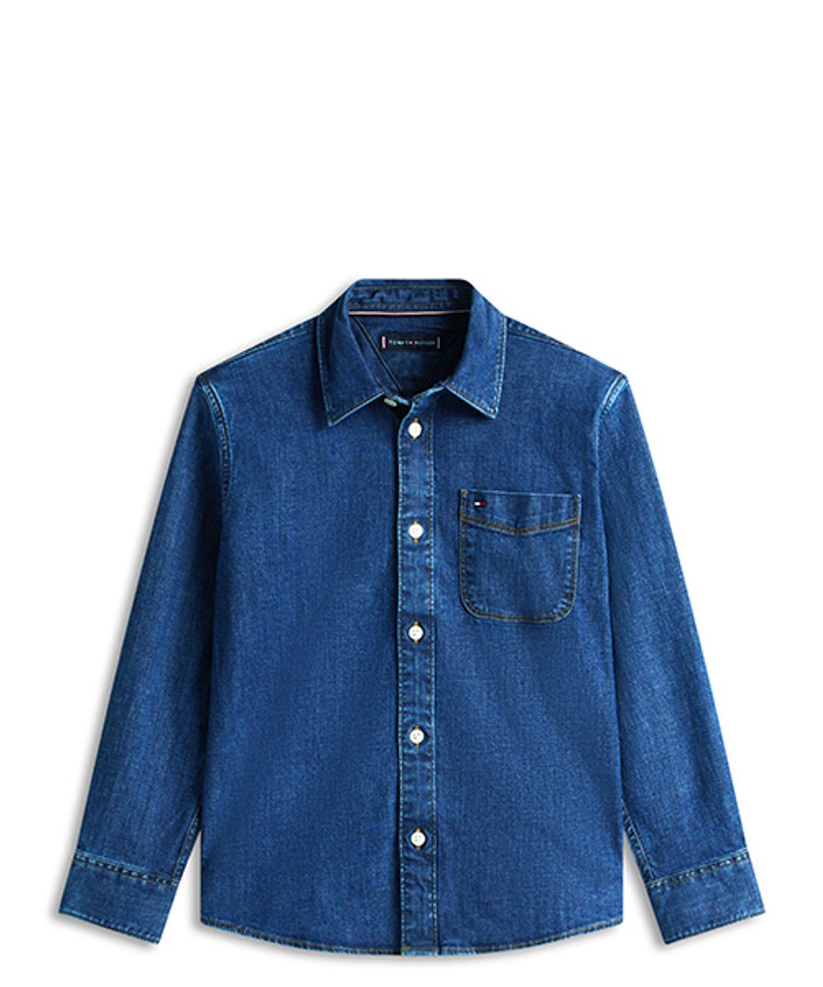 타미힐피거 키즈(TOMMY HILFIGER KIDS) 릴렉스 데님 포켓 셔츠