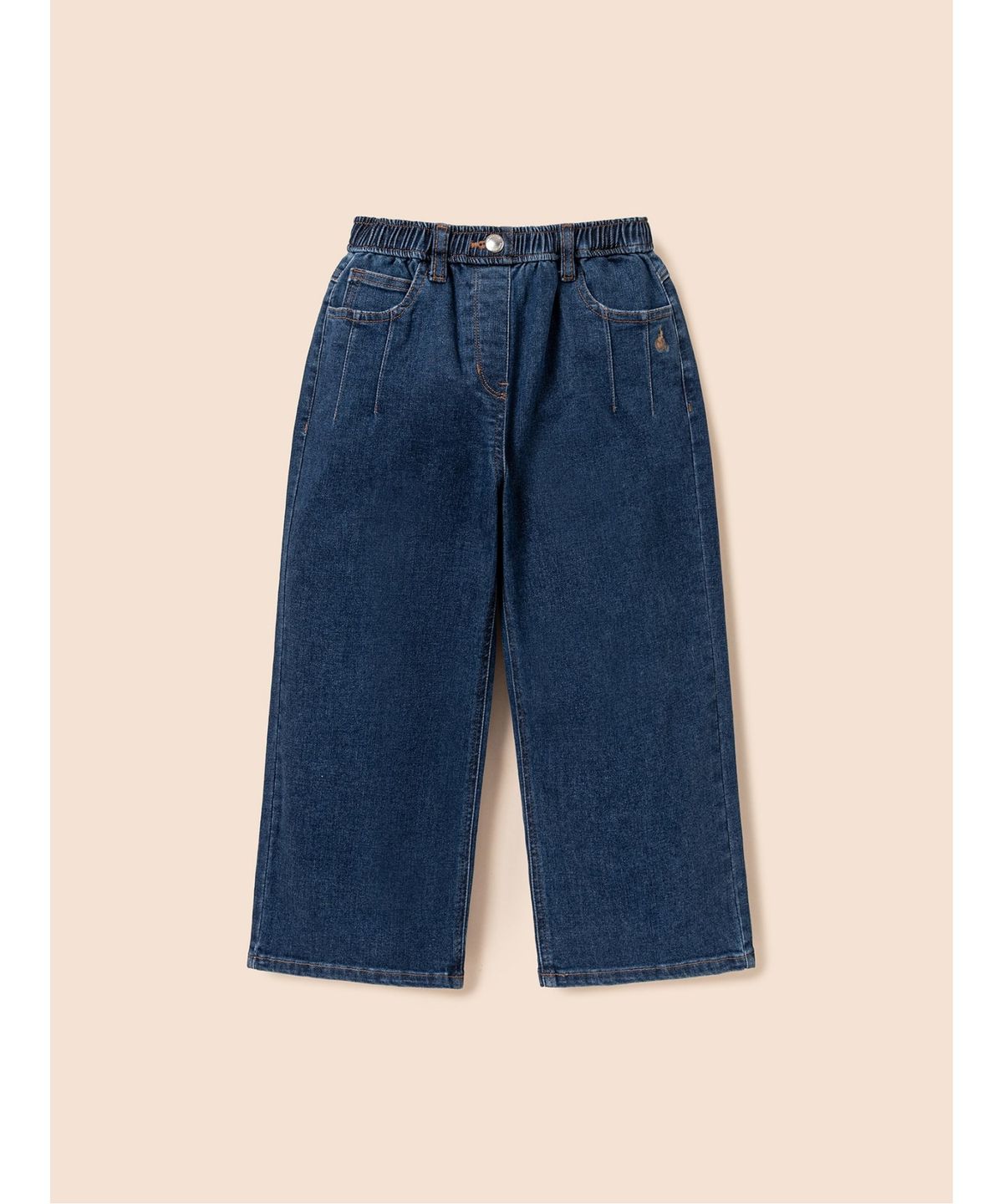 빈폴 키즈(BEANPOLE KIDS) 여아 미드톤 세미 와이드 데님 팬츠  블루 (BI6121G02P)