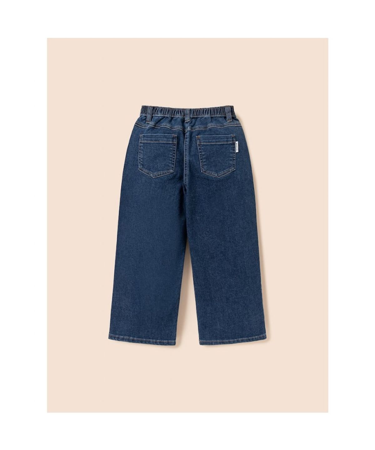 빈폴 키즈(BEANPOLE KIDS) 여아 미드톤 세미 와이드 데님 팬츠  블루 (BI6121G02P)