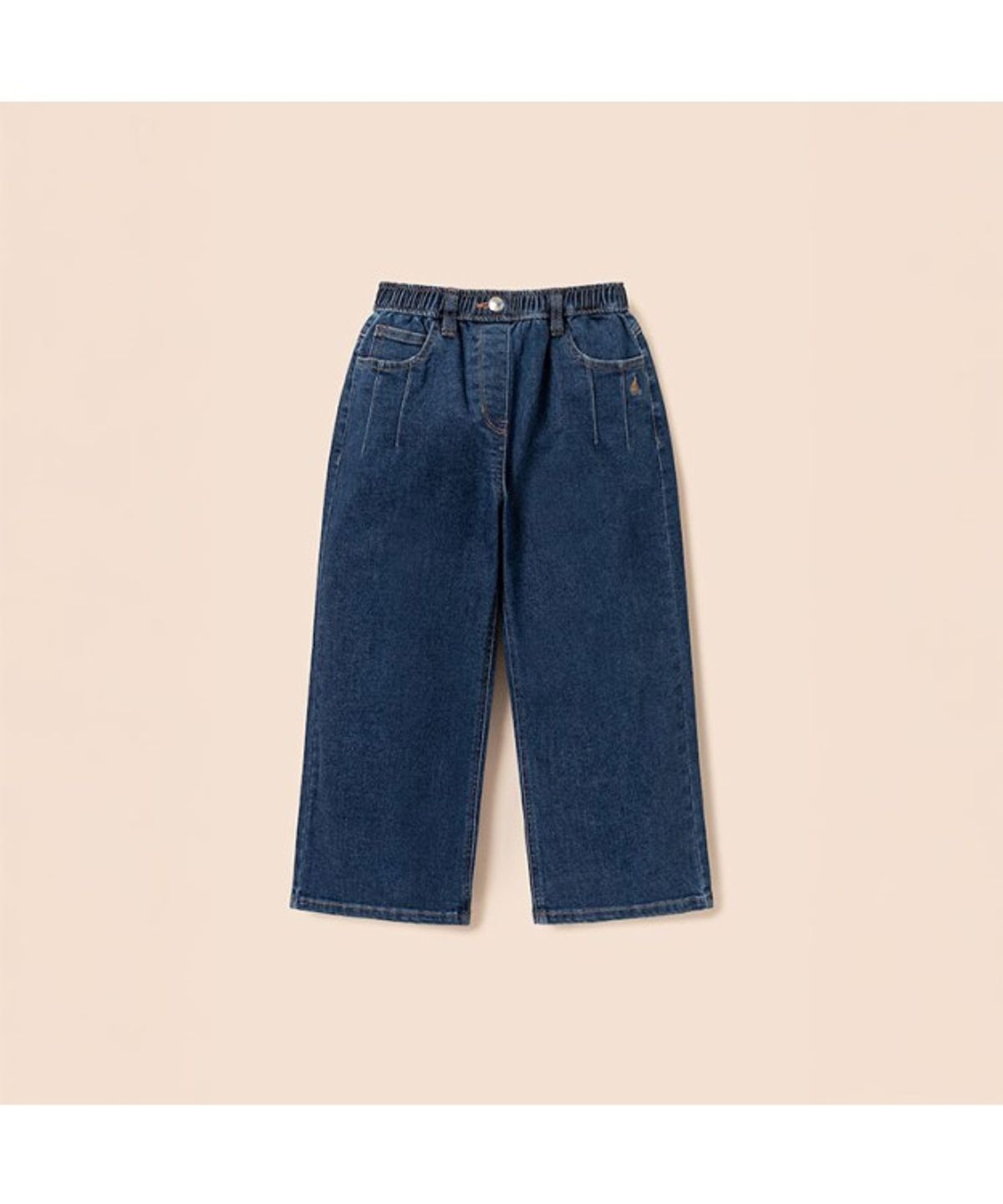 빈폴 키즈(BEANPOLE KIDS) 여아 미드톤 세미 와이드 데님 팬츠  블루 (BI6121G02P)