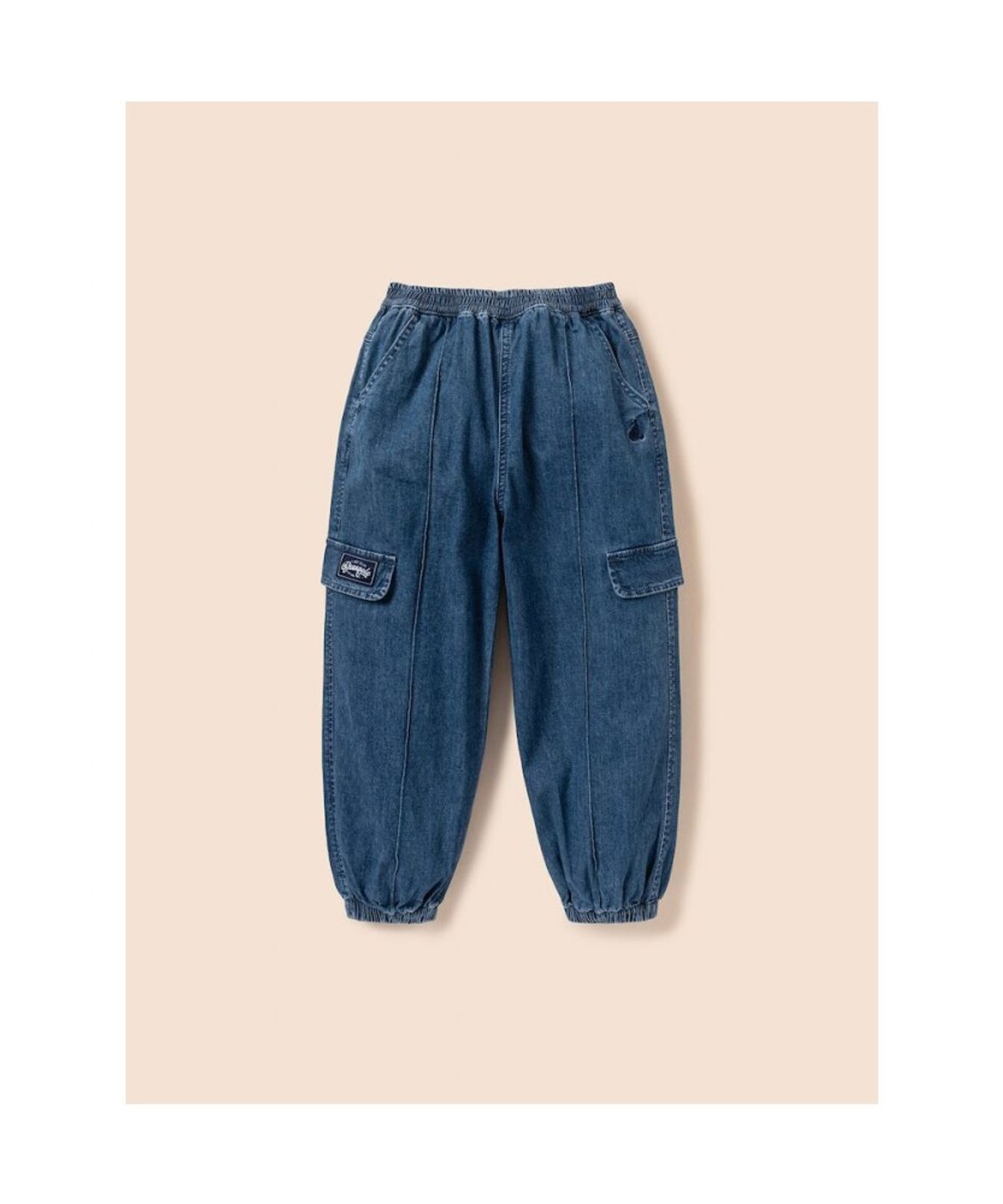 빈폴 키즈(BEANPOLE KIDS) 조거형 데님팬츠  블루 (BI6121U01P)