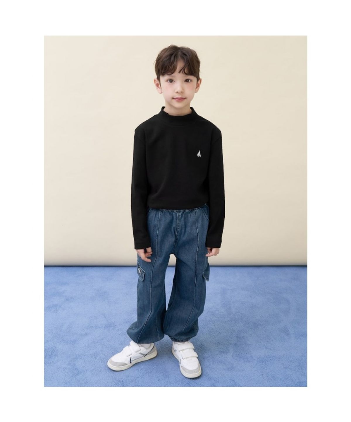 빈폴 키즈(BEANPOLE KIDS) 조거형 데님팬츠  블루 (BI6121U01P)