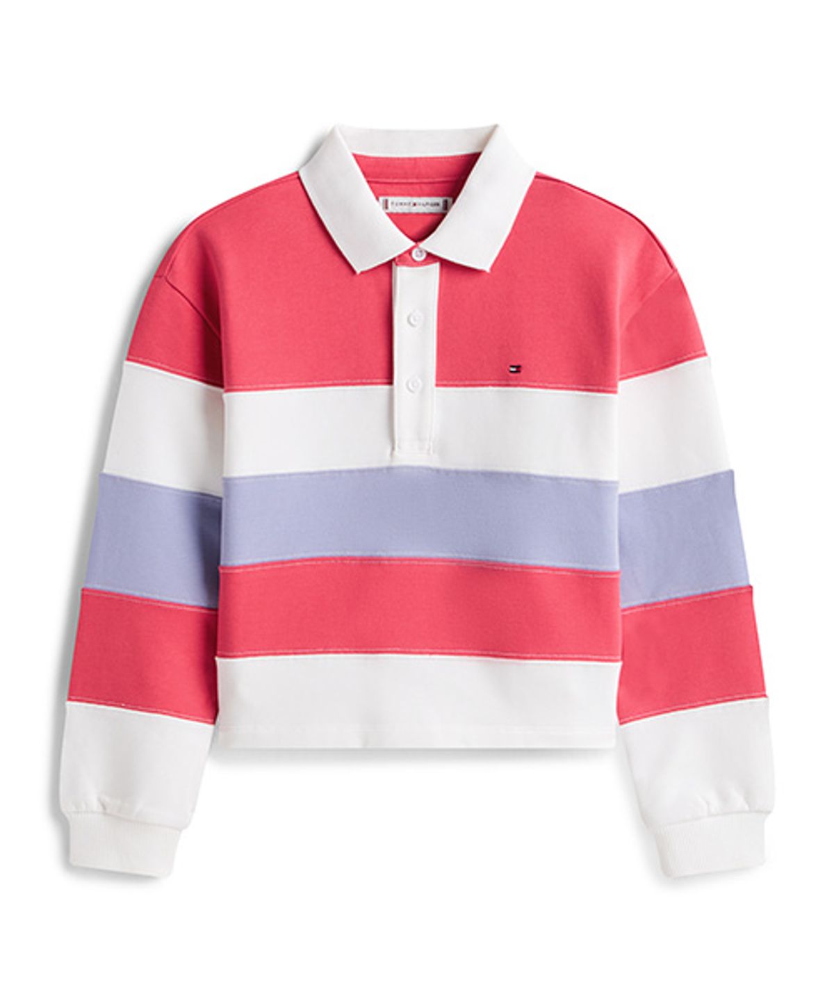타미힐피거 키즈(TOMMY HILFIGER KIDS) 컬러 블록 폴로 롱 슬리브