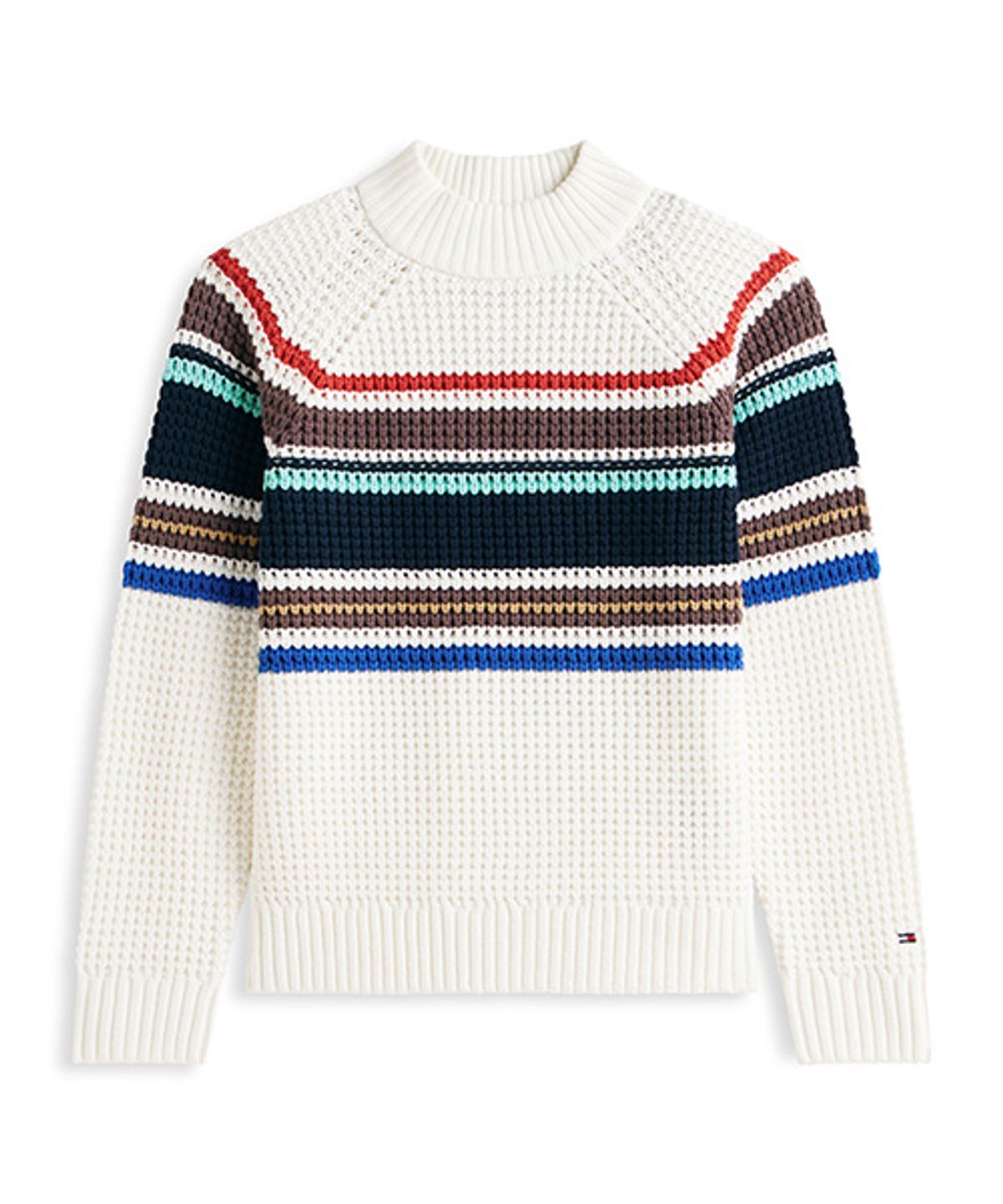 타미힐피거 키즈(TOMMY HILFIGER KIDS) 텍스처 스티치 립 스웨터