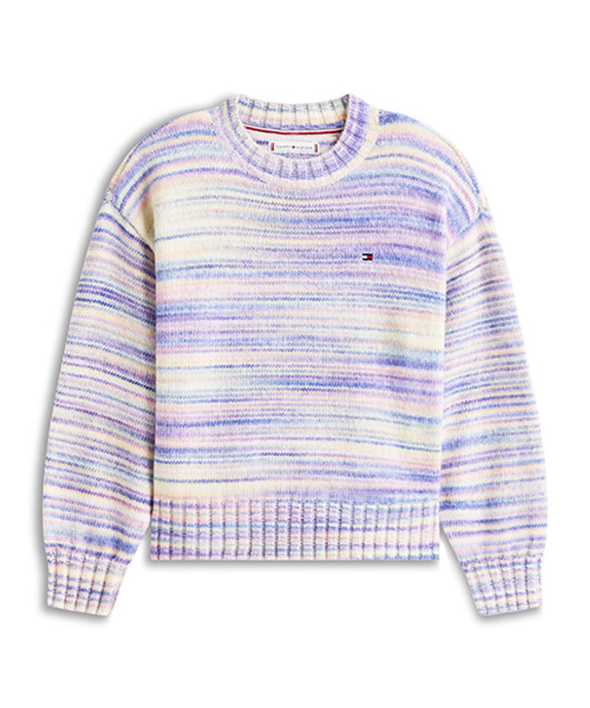 타미힐피거 키즈(TOMMY HILFIGER KIDS) 멜란지 스트라이프 니트 스웨터