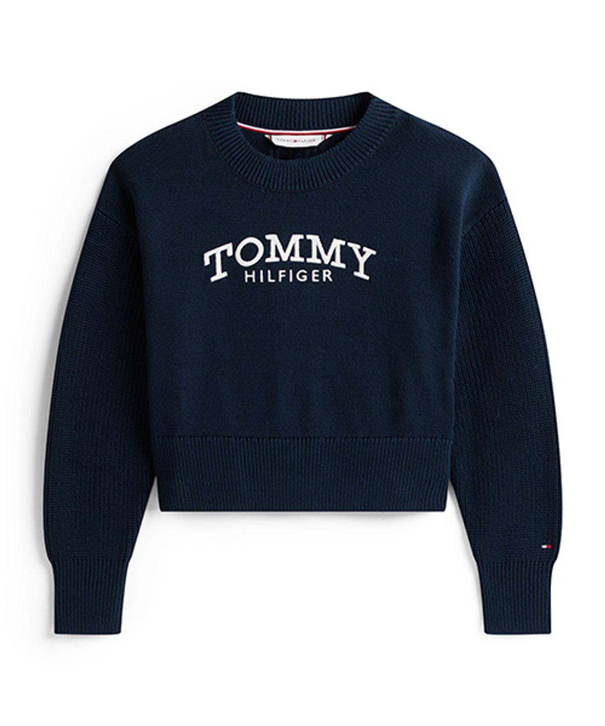 타미힐피거 키즈(TOMMY HILFIGER KIDS) 로고 립 스웨트셔츠