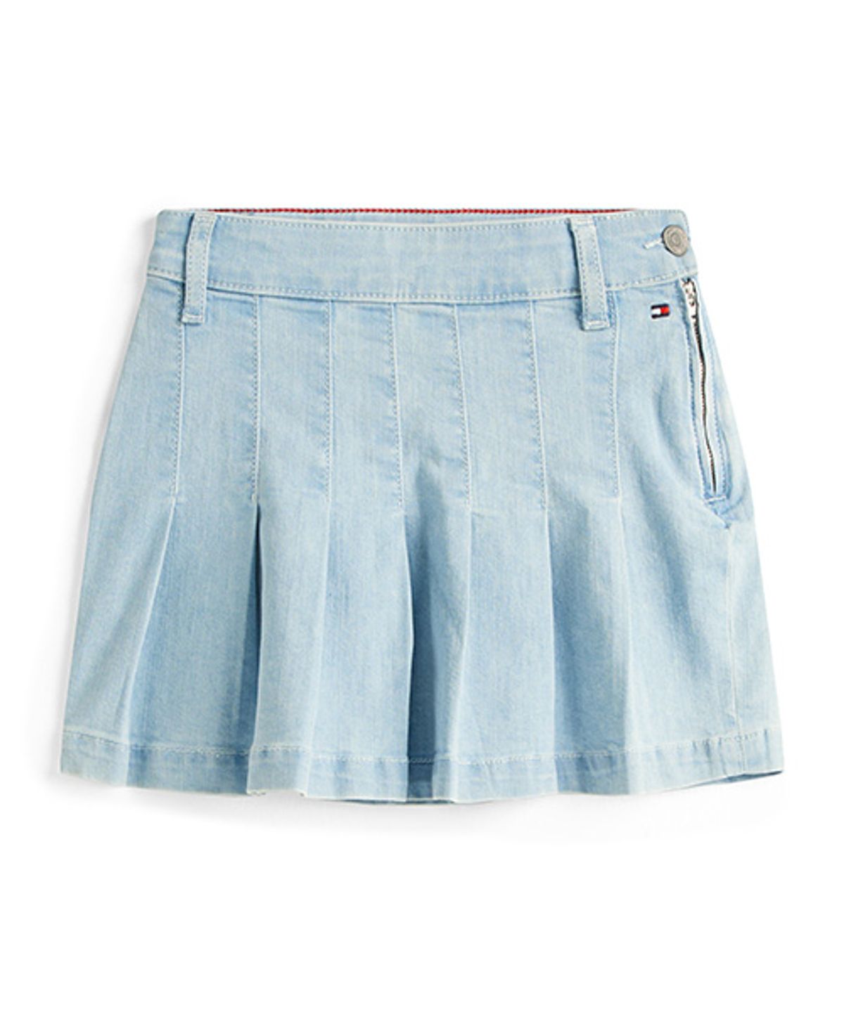 타미힐피거 키즈(TOMMY HILFIGER KIDS) 데님 플리츠 스커트