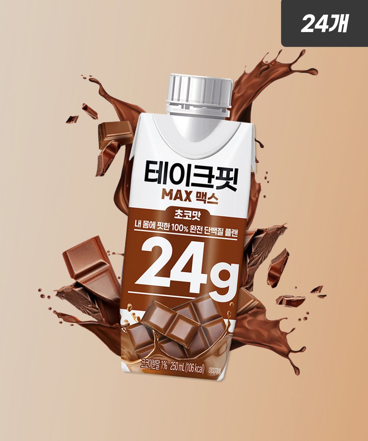 테이크핏(TAKE-FIT) [24개] 테이크핏 맥스24G 초코맛 250mL