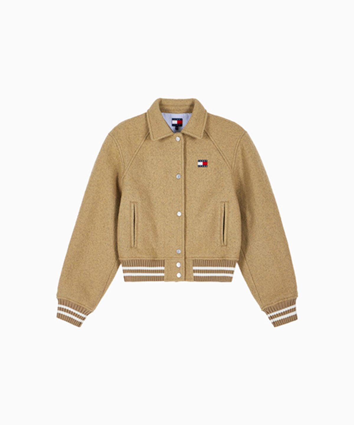 타미진스(TOMMY JEANS) 울 블렌드 바시티 재킷 (T32G0WJC11TWL1AEN)