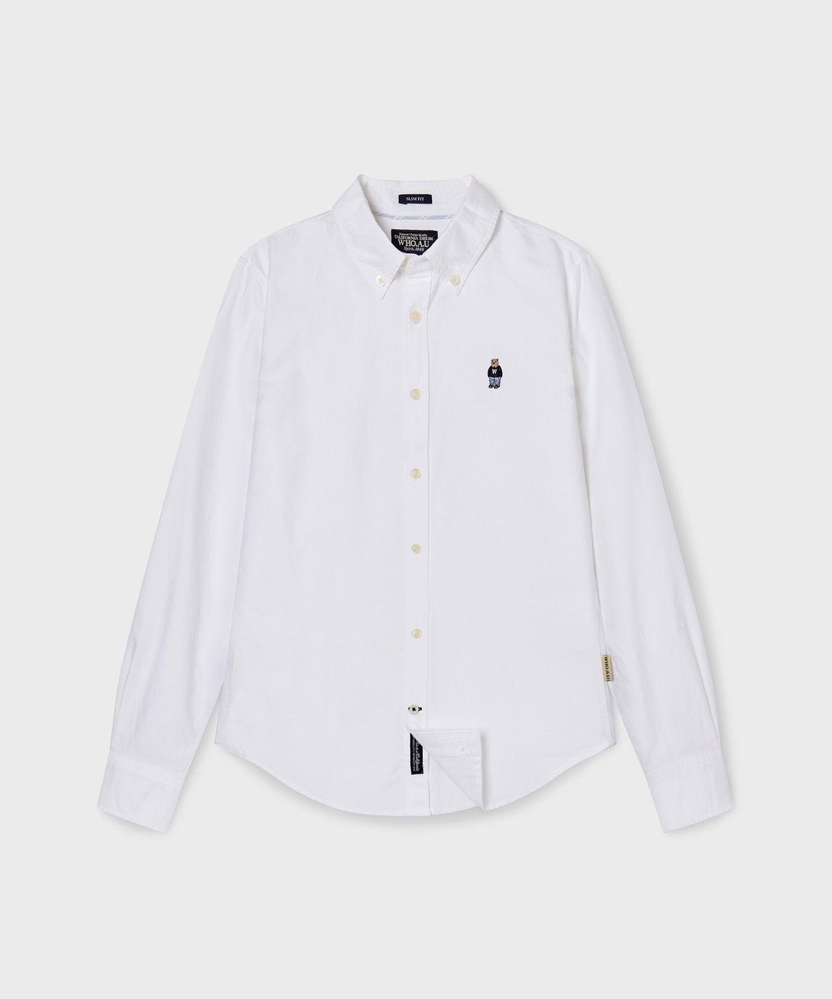 후아유(WHO.A.U) Steve Oxfort Shirts(Slim Fit) / WHYWG2333F