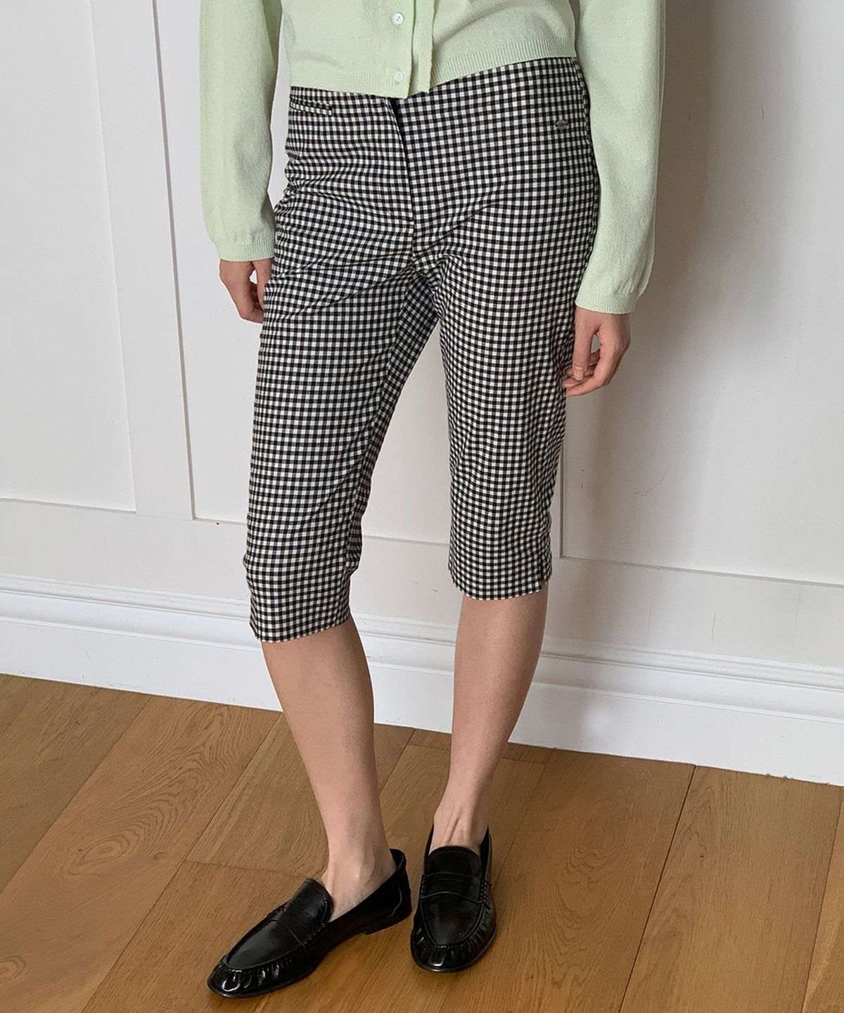 튜드먼트(TTUDEMENT) CIGARETTE MID PANTS_CHECK