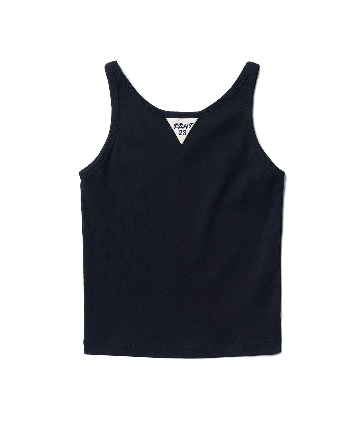 튜드먼트(TTUDEMENT) 50s EMBROIDERED SLEEVELESS T-SHIRT_BLACK