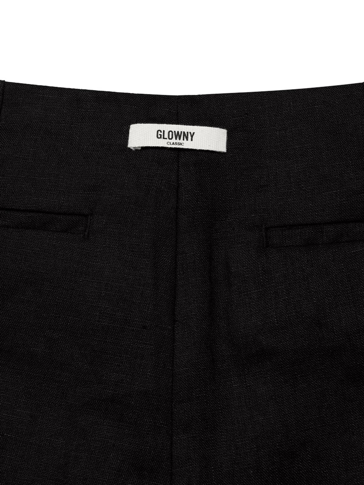 글로니(GLOWNY) G LINEN SLACKS (BLACK)