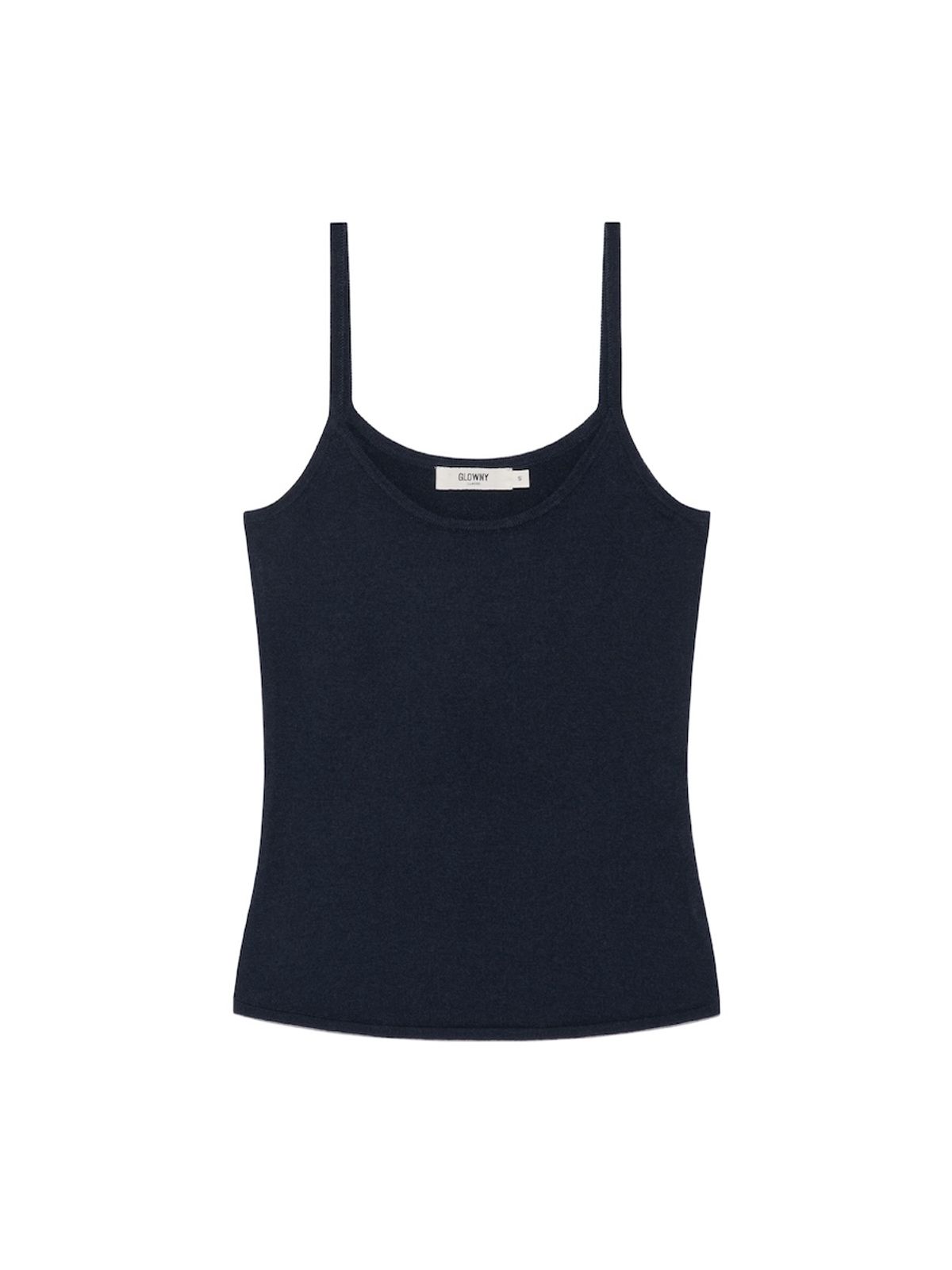 글로니(GLOWNY) G CLASSIC KNIT CAMISOLE (NAVY)