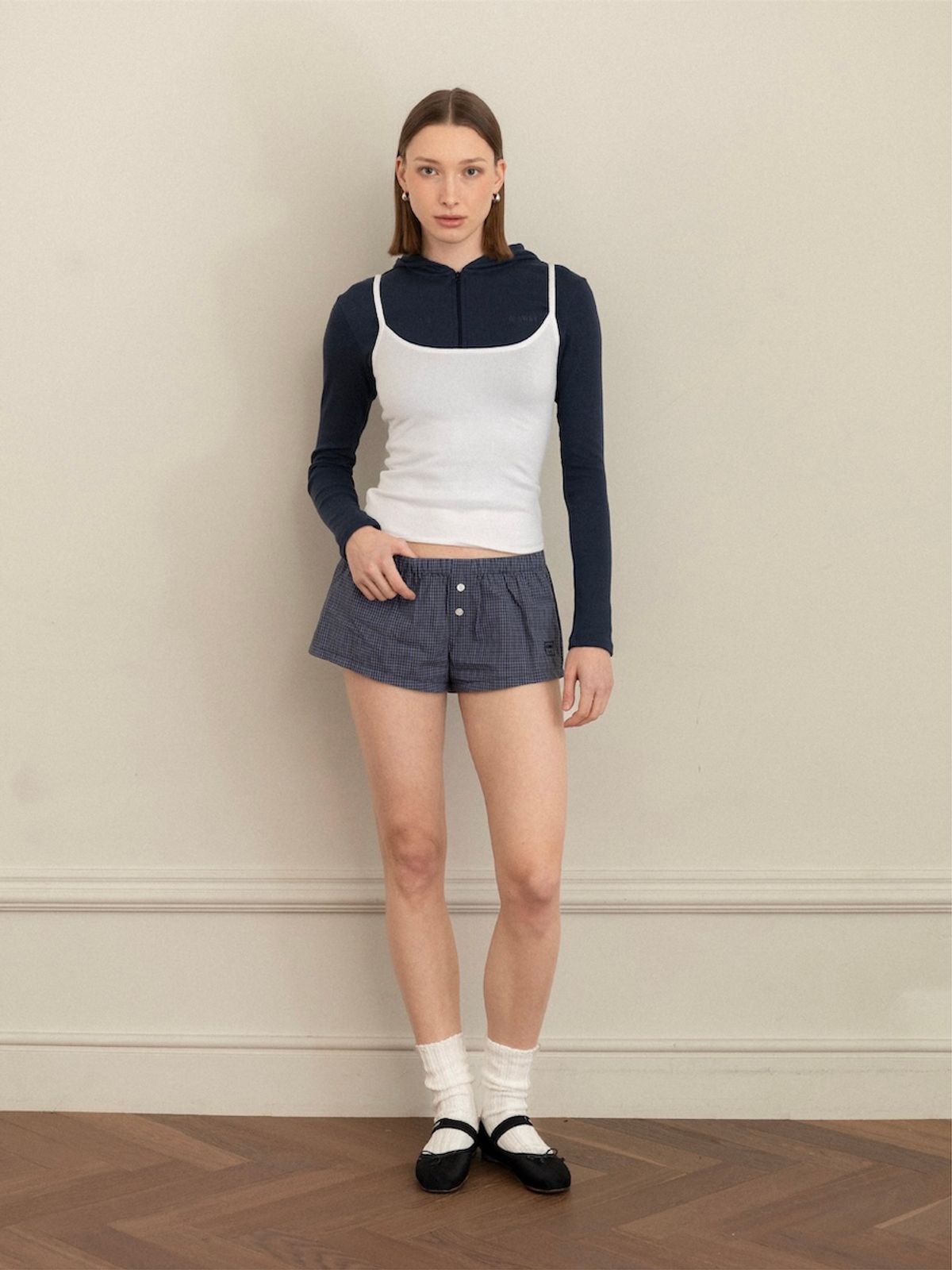 글로니(GLOWNY) G CLASSIC KNIT CAMISOLE (WHITE)