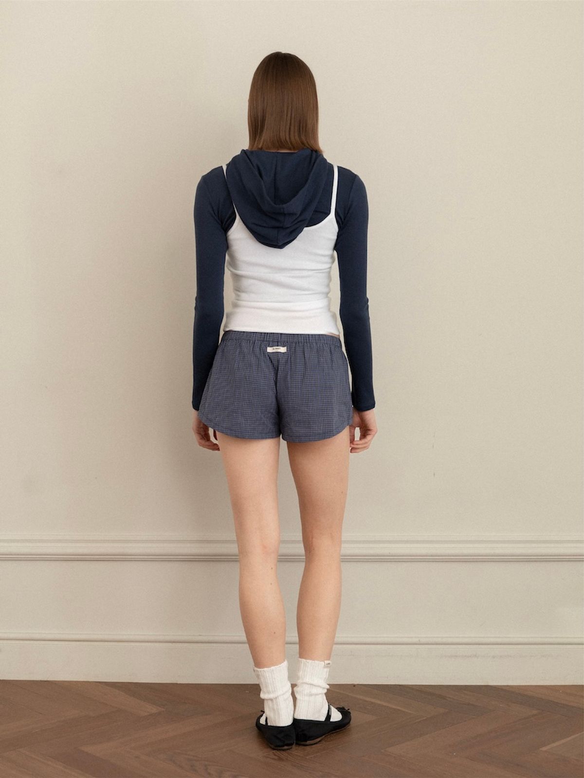 글로니(GLOWNY) G CLASSIC ESSENTIAL RIB ZIP-UP (NAVY)
