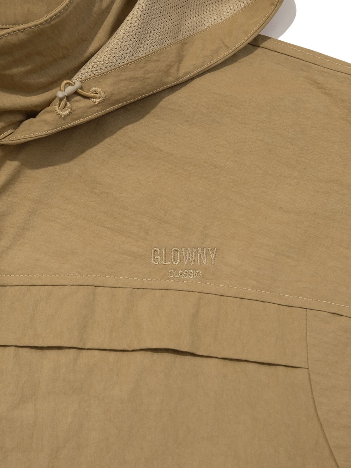 글로니(GLOWNY) G PACKABLE HOOD JACKET (BROWN)