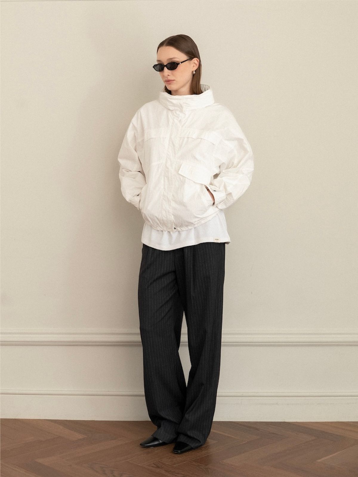 글로니(GLOWNY) G PACKABLE HOOD JACKET (IVORY)