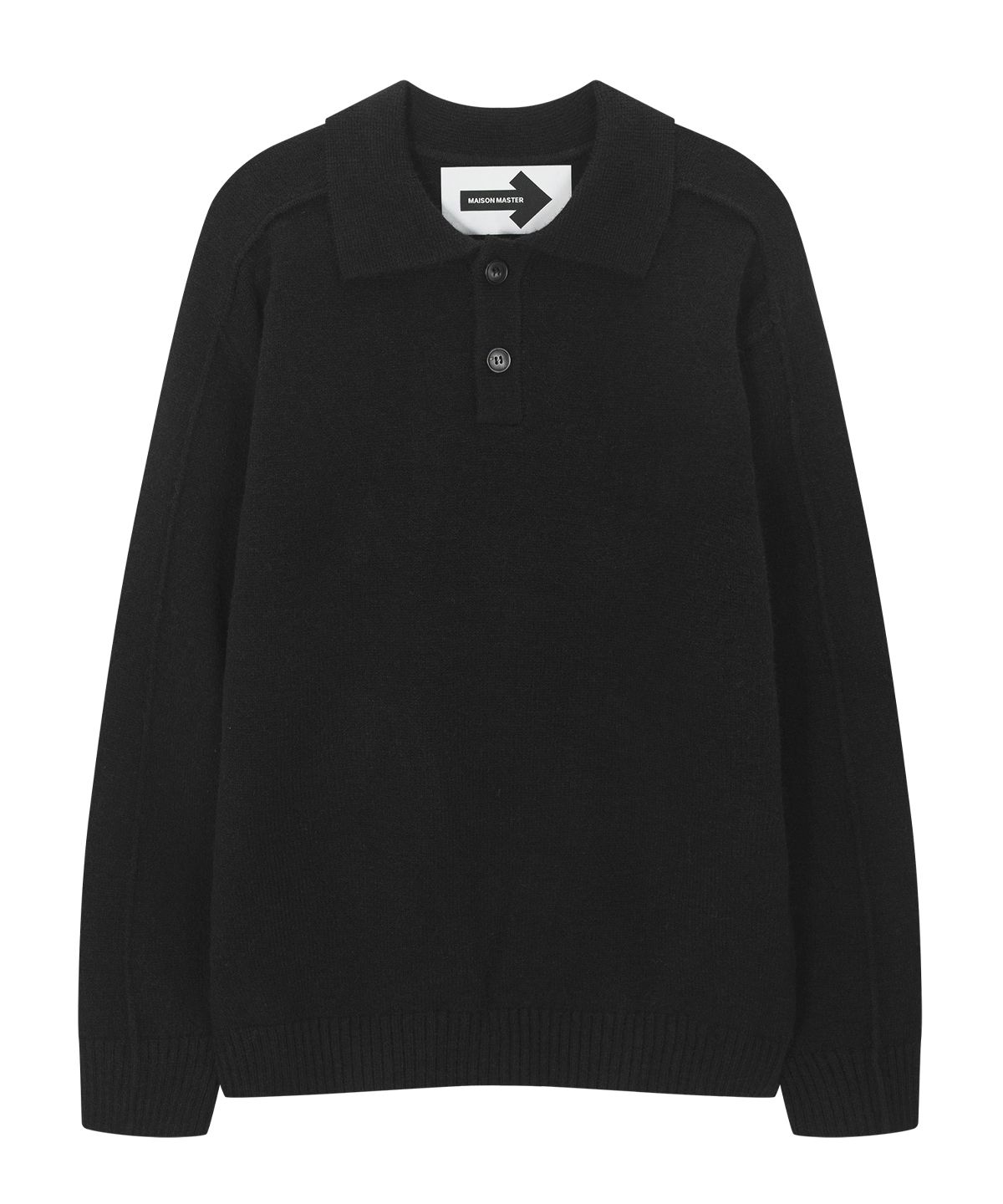 메종마스터(MAISON MASTER) 버튼 카라 가디건 브라운 (Buttoned Collared Cardigan /brown)