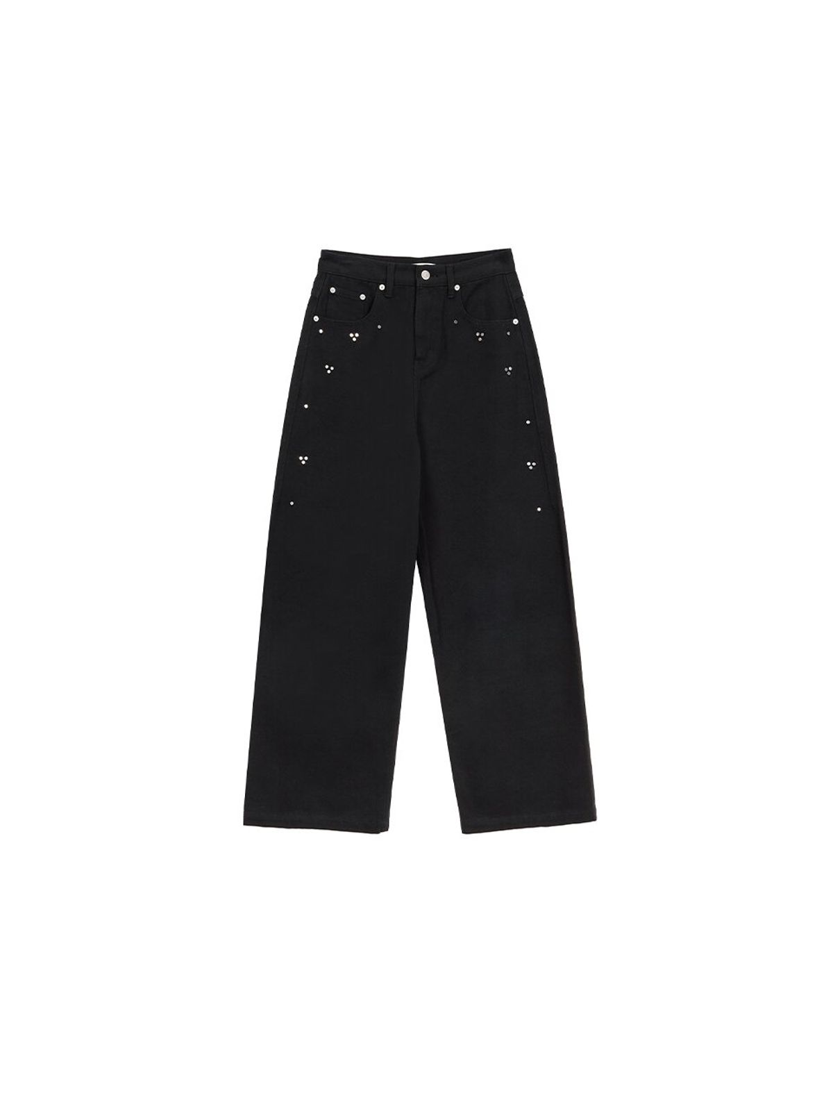 뮈뮈에르(MUEMUER) Wide Tapered Fit Stud Denim Pants MU2599DN905M